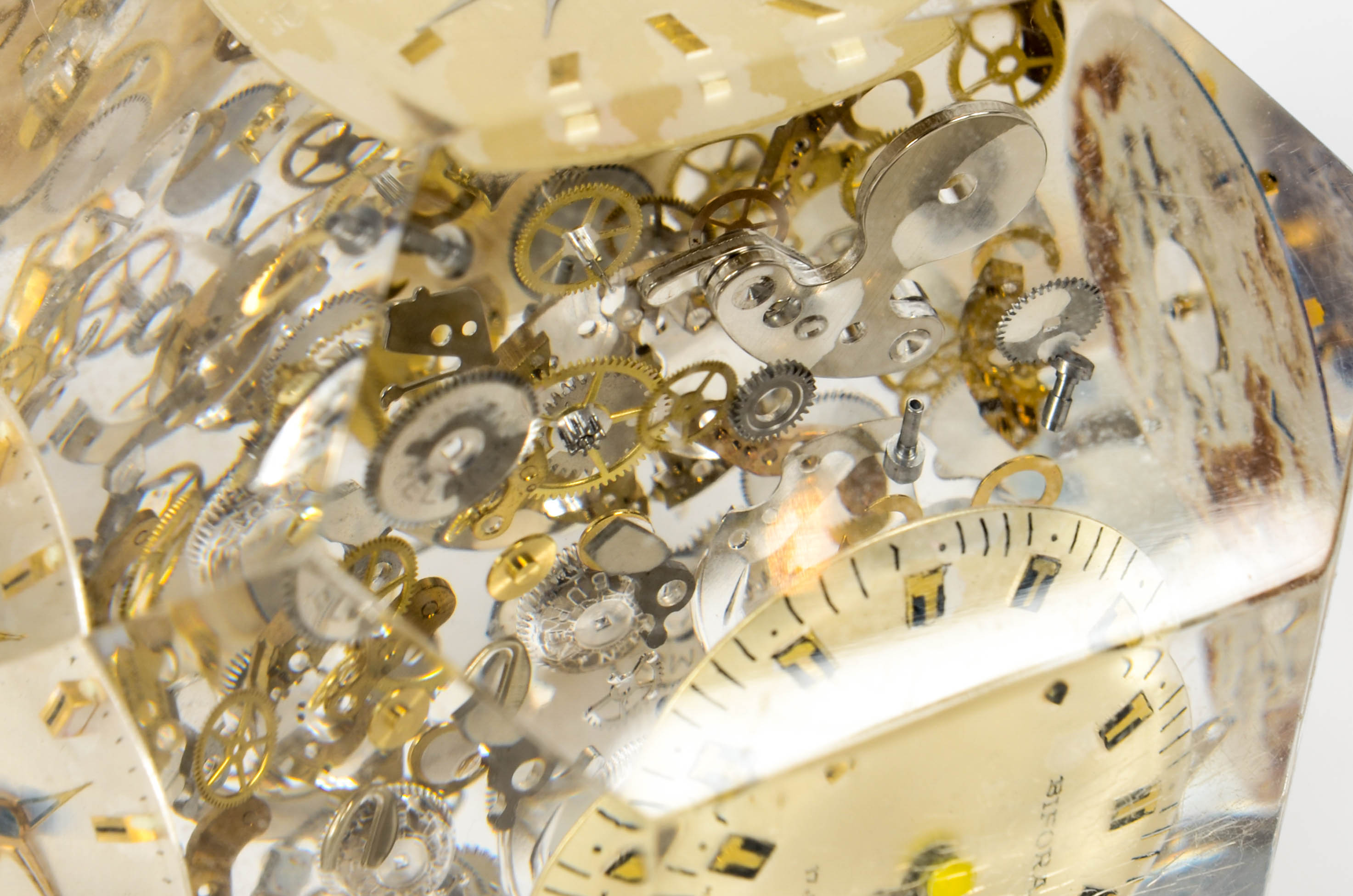 Westclox Alarm Clock and Clock Face Paperweight