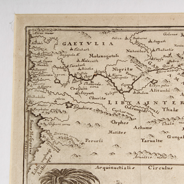 Antique Engraved Map of "Africa Interior"