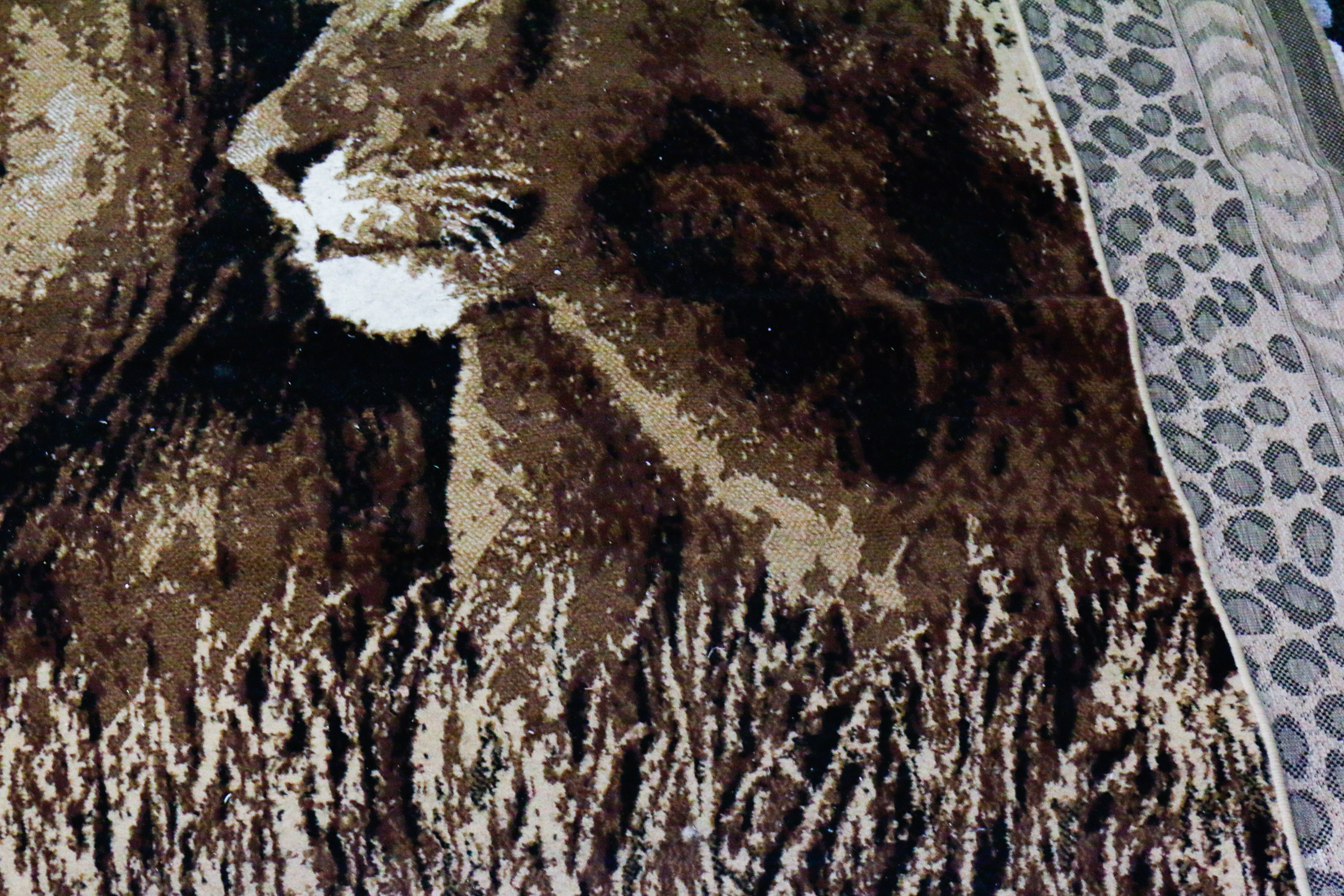 Power Loomed "African Adventure" Lion Rug