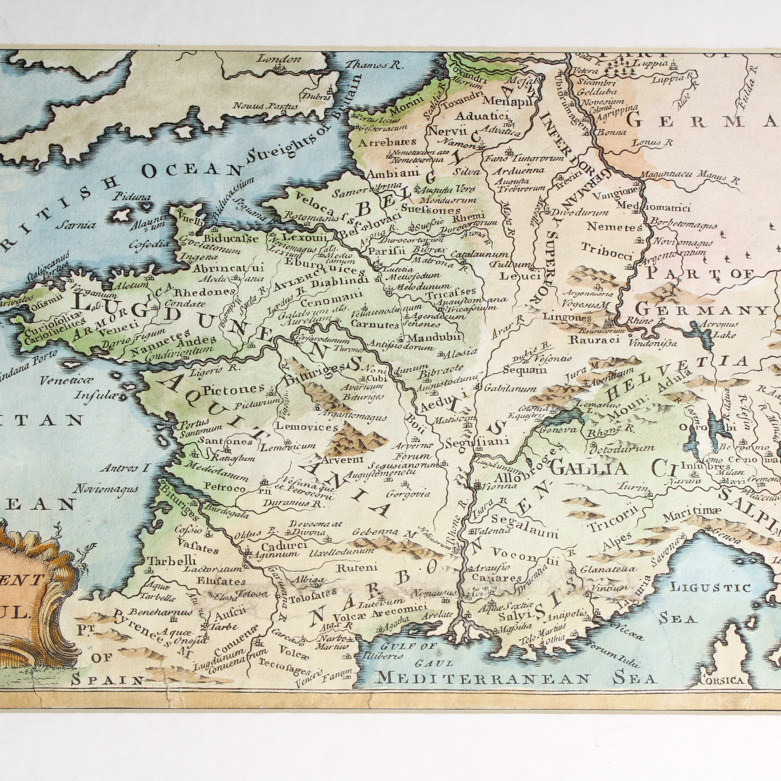 Antique Map of "Ancient Gaul"