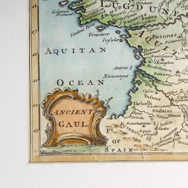 Antique Map of "Ancient Gaul"
