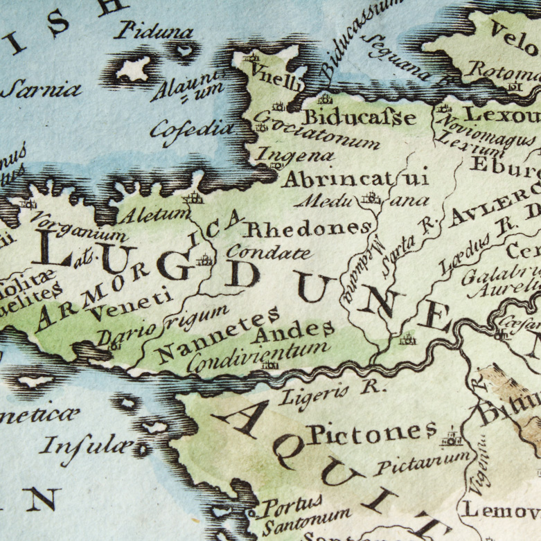 Antique Map of "Ancient Gaul"