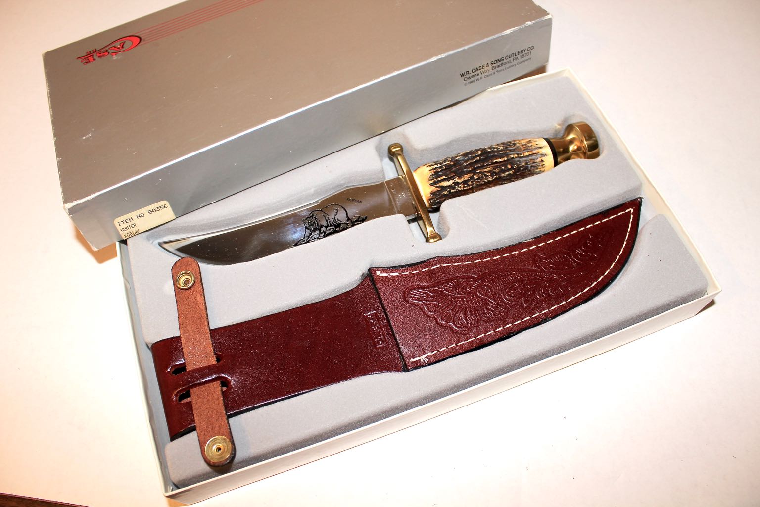 Vintage CASE XX Kodiak Antler Handle Hand Made Hunting Knife