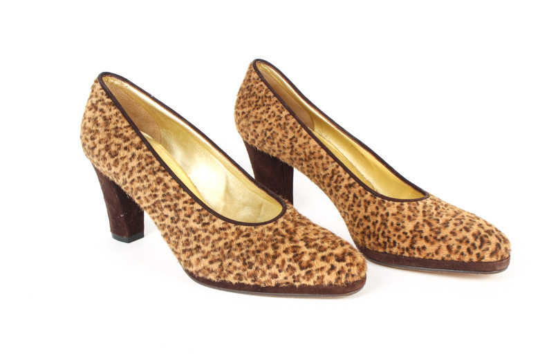 Two Pairs Bottega Veneta Cheetah Print Shoes