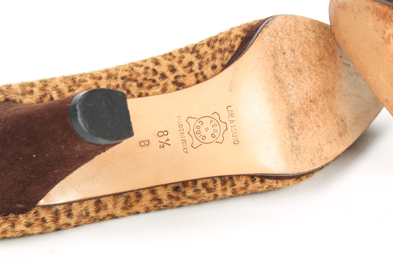 Two Pairs Bottega Veneta Cheetah Print Shoes