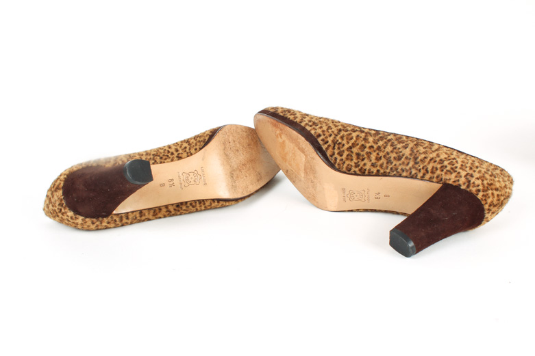 Two Pairs Bottega Veneta Cheetah Print Shoes