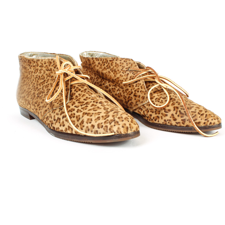 Two Pairs Bottega Veneta Cheetah Print Shoes