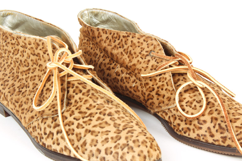 Two Pairs Bottega Veneta Cheetah Print Shoes