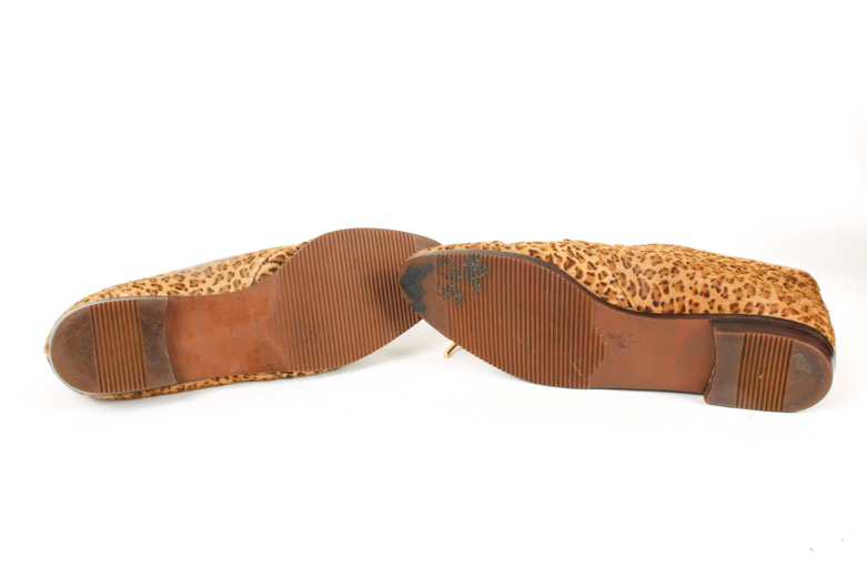 Two Pairs Bottega Veneta Cheetah Print Shoes