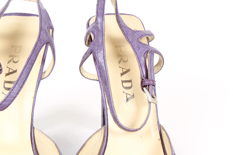 Vintage Prada Ostrich Pumps