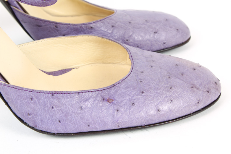 Vintage Prada Ostrich Pumps