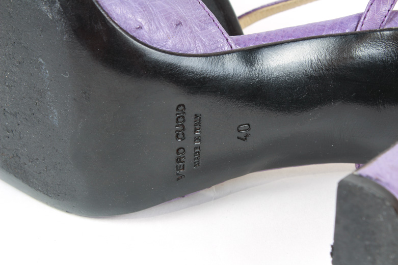 Vintage Prada Ostrich Pumps