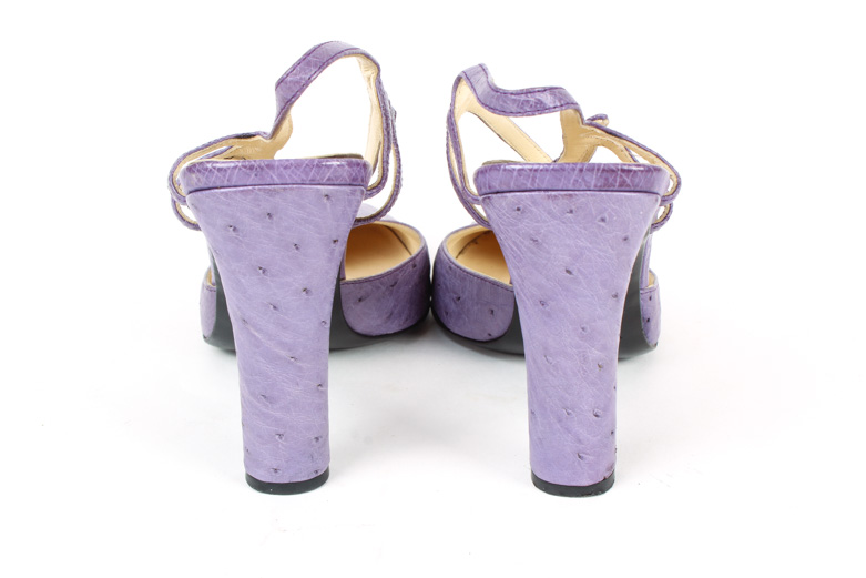 Vintage Prada Ostrich Pumps