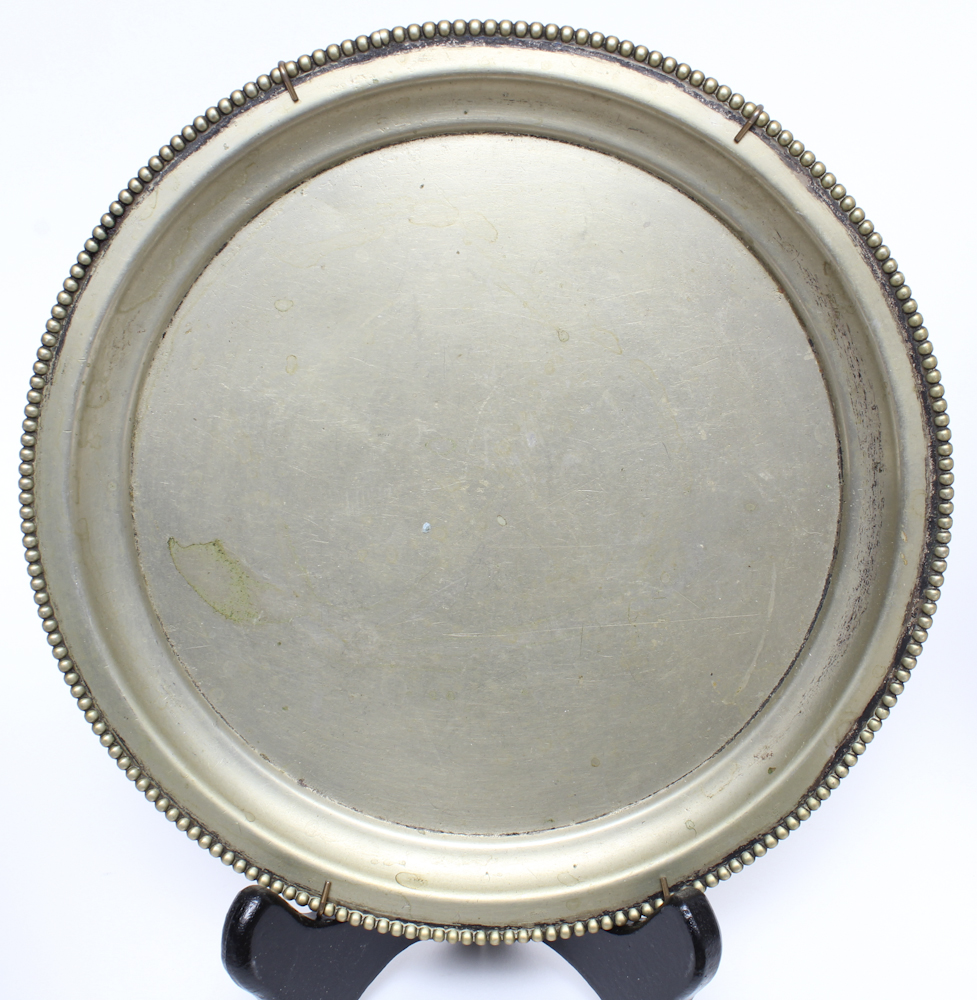 Collection of Brass and Copper, Silver Plate Serving Trays