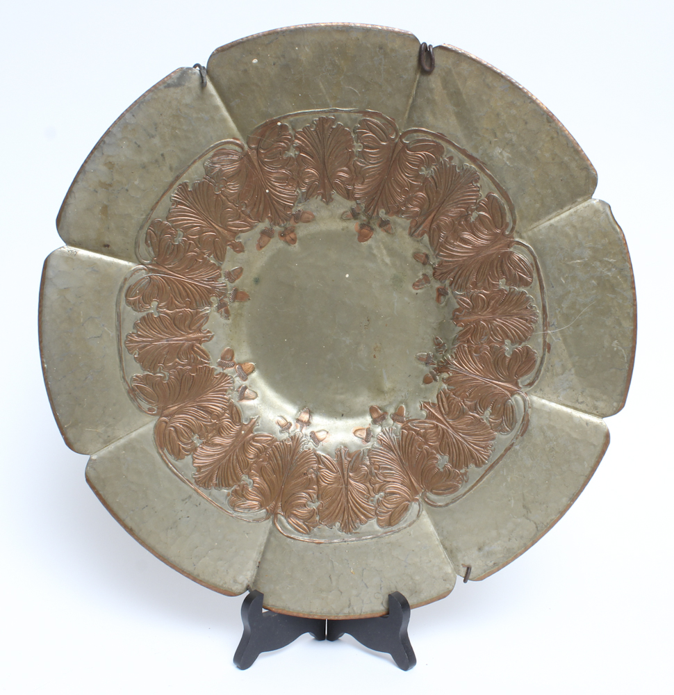 Collection of Brass and Copper, Silver Plate Serving Trays