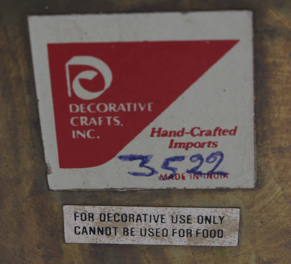 Collection of Brass and Copper, Silver Plate Serving Trays