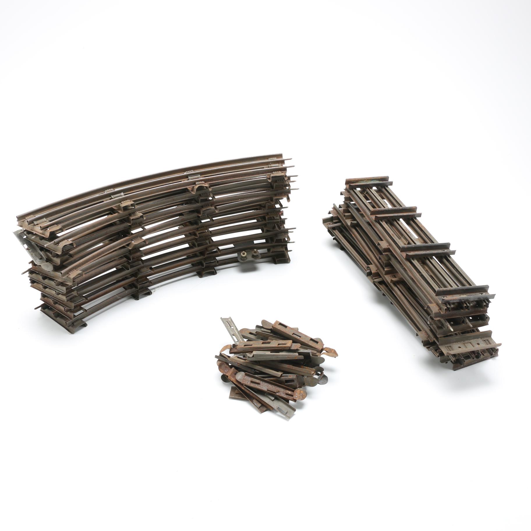 Lot of Vintage Metal Train Track Sections