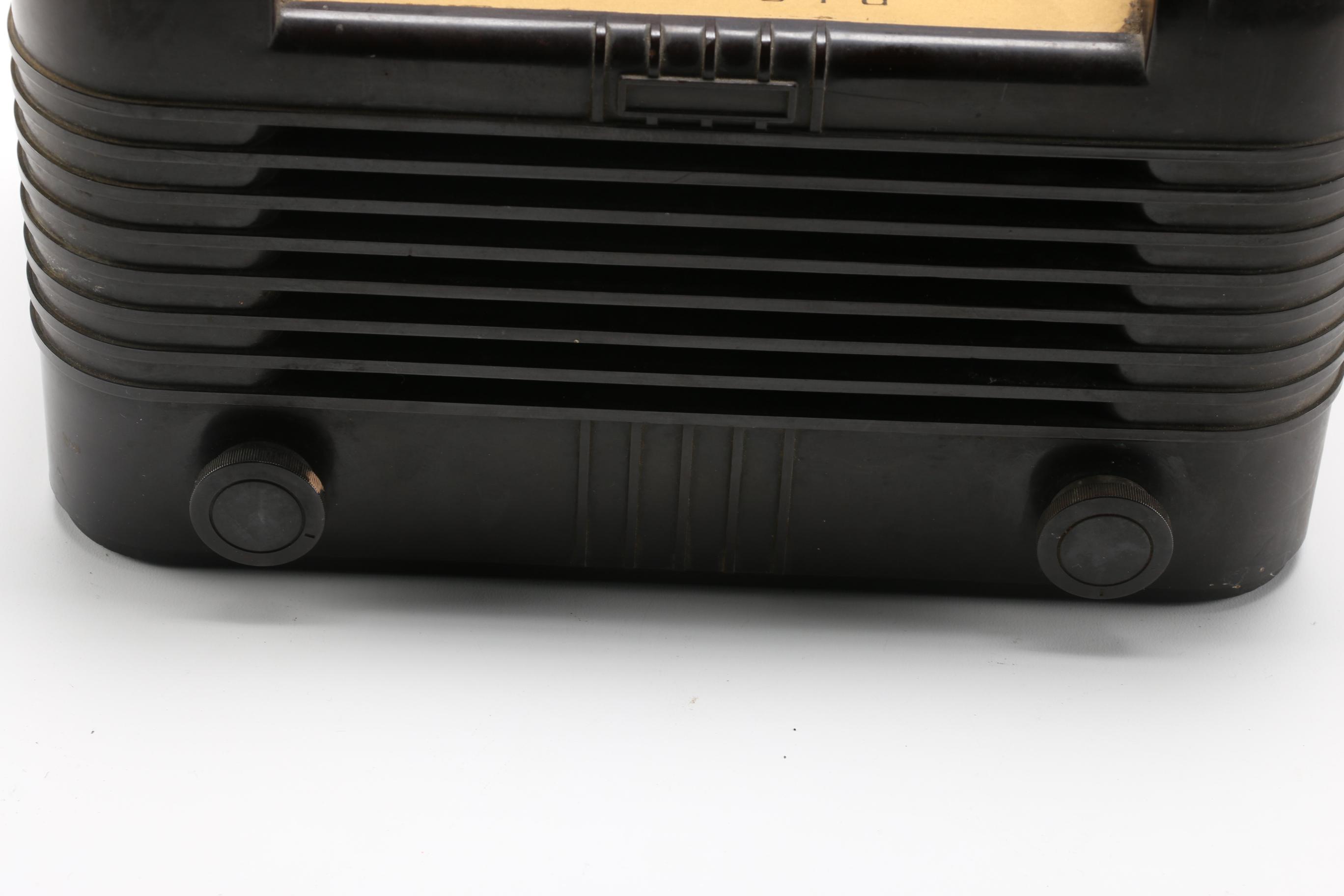 Bakelite Mallory TV Tuner and RCA "Radiola" Tube Radio