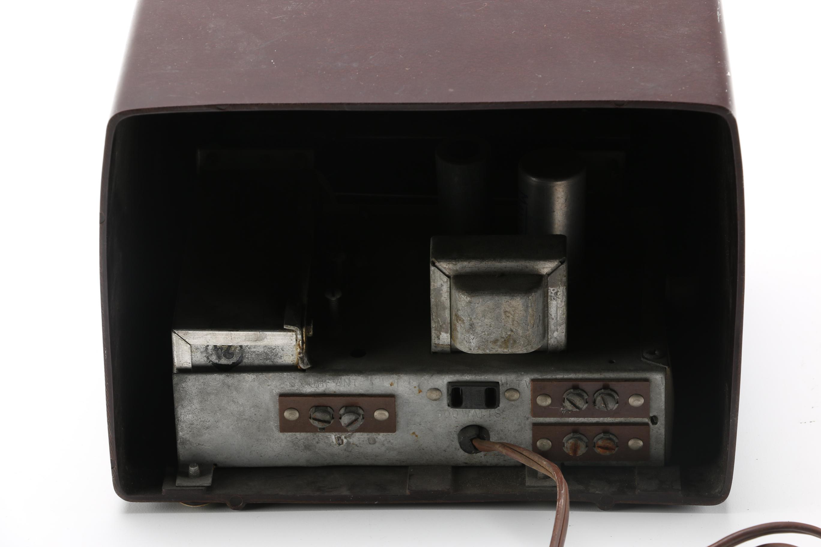 Bakelite Mallory TV Tuner and RCA "Radiola" Tube Radio