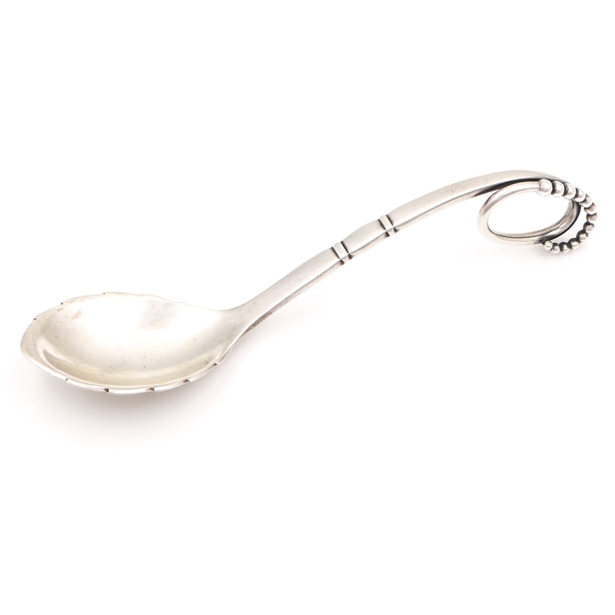 Georg Jensen Ornamental Sterling Silver Sugar Spoon