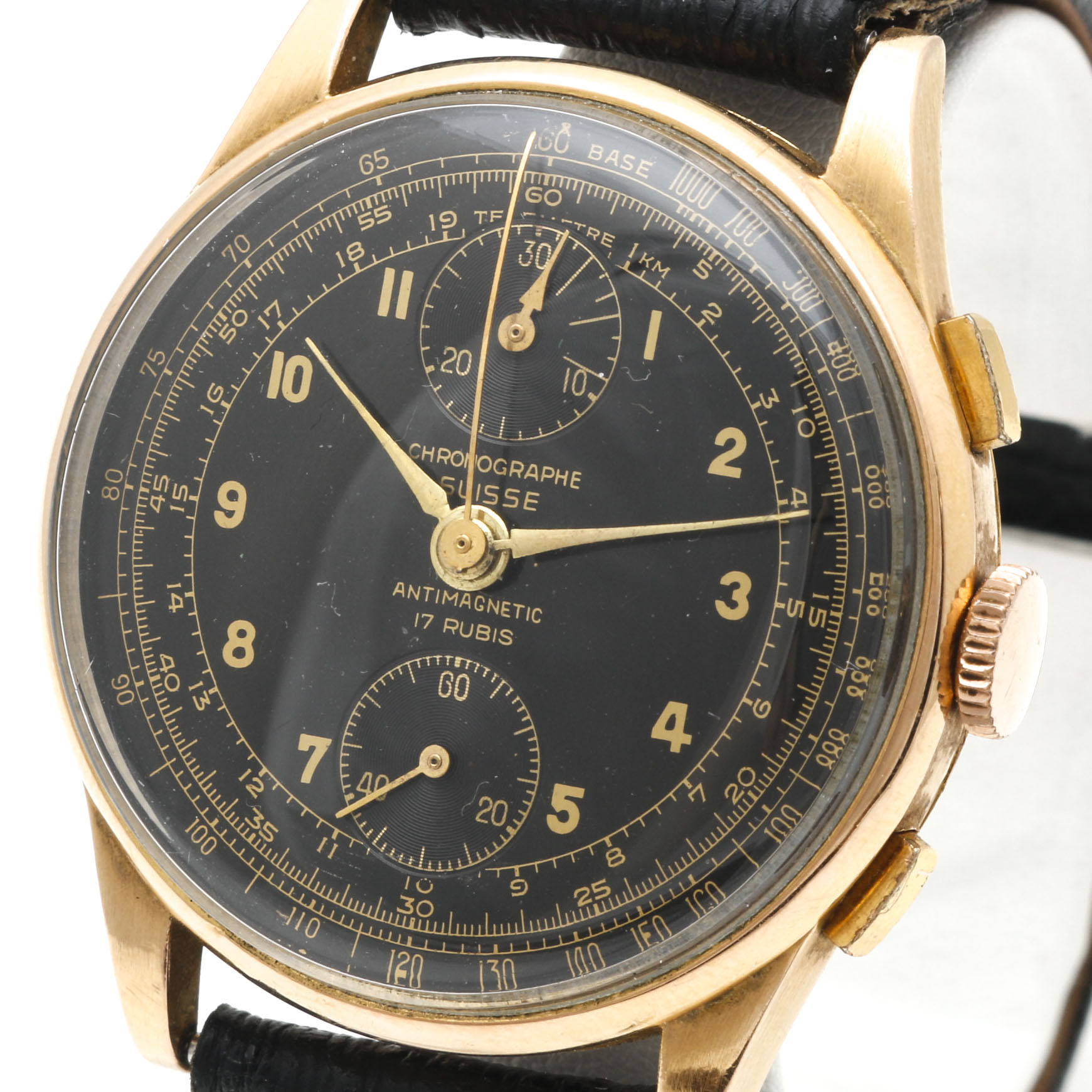 18K Chronographe Suisse Antimagnetic Watch