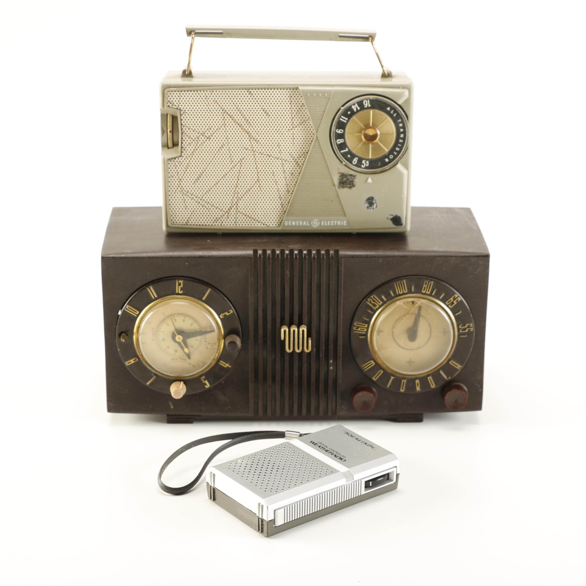 Motorola Tube Radio and Two Transistor Radios