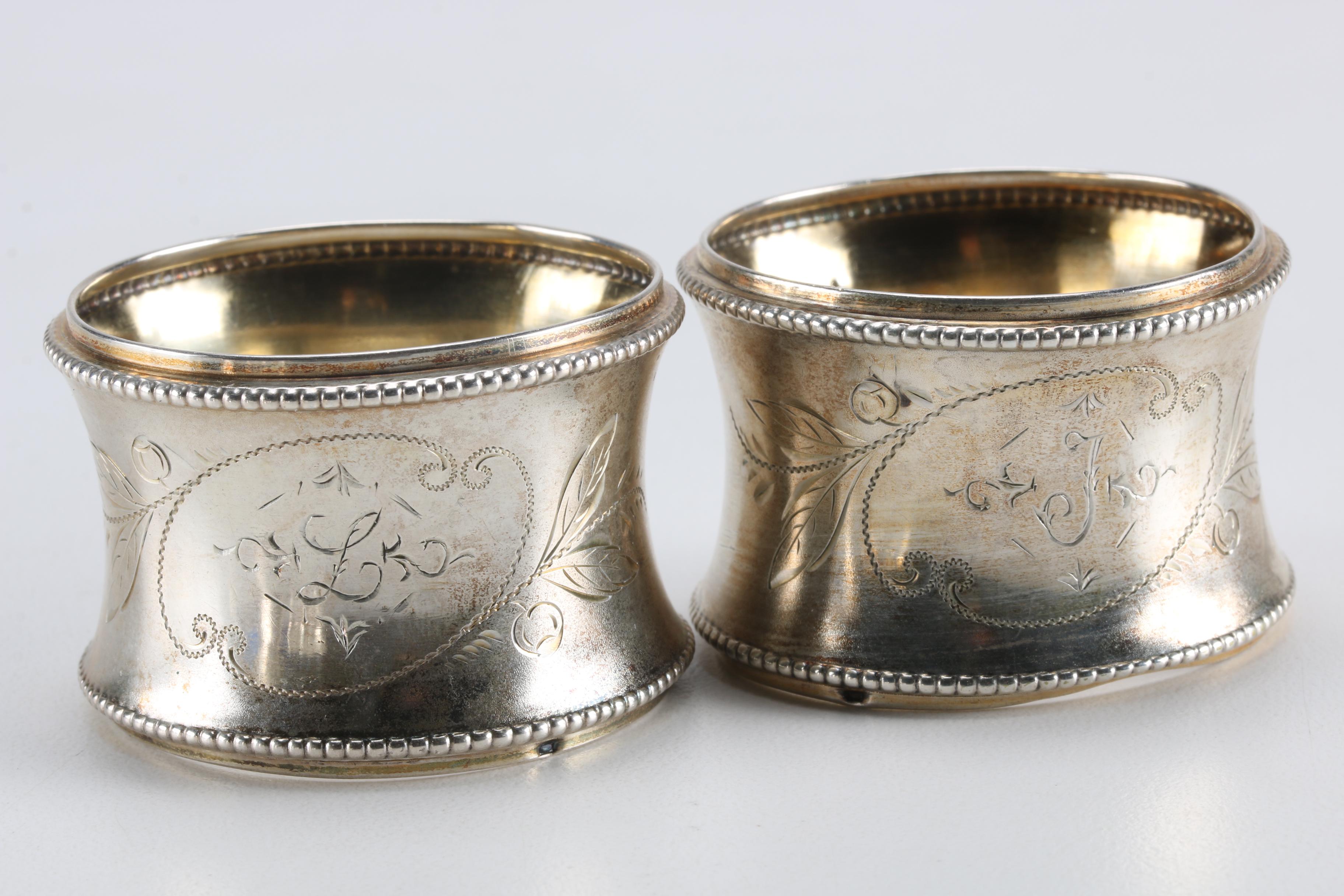 Jakob Gimminger 800 Silver Napkin Rings