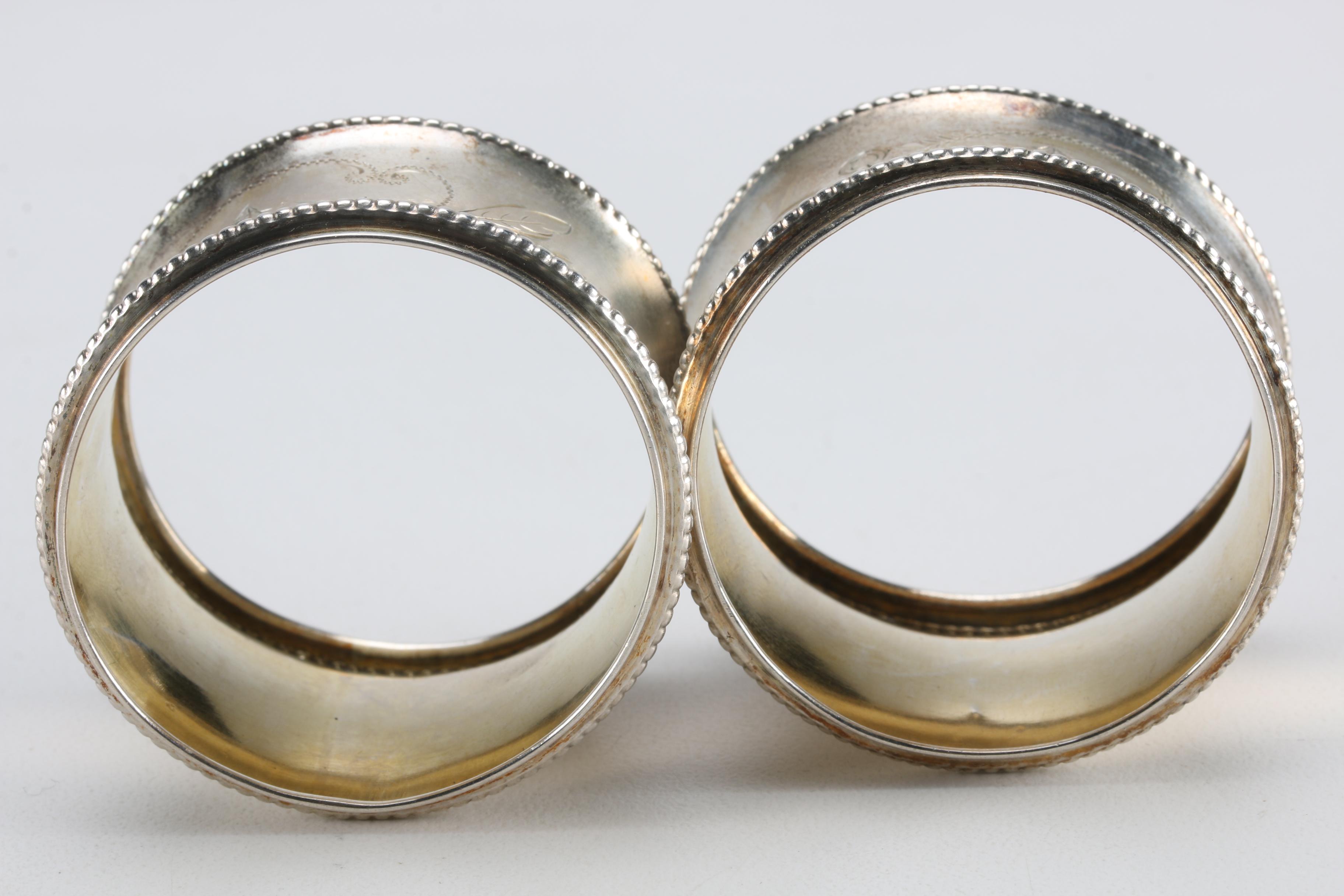 Jakob Gimminger 800 Silver Napkin Rings