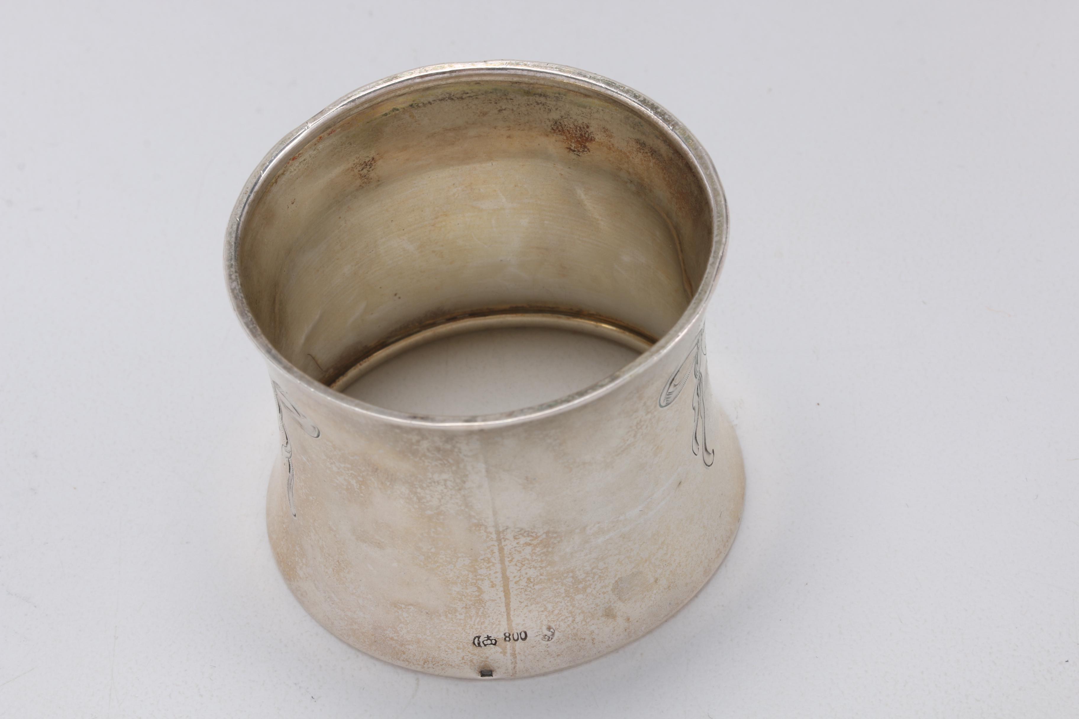 Jakob Gimminger 800 Silver Napkin Rings