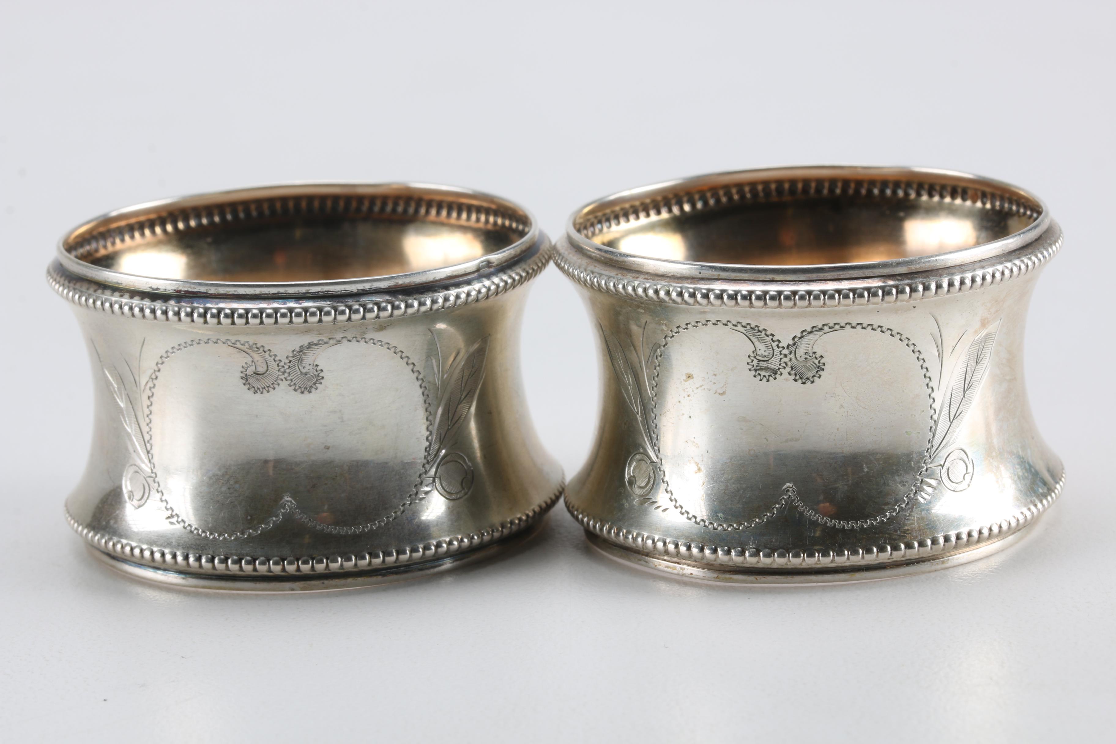 Jakob Gimminger 800 Silver Napkin Rings