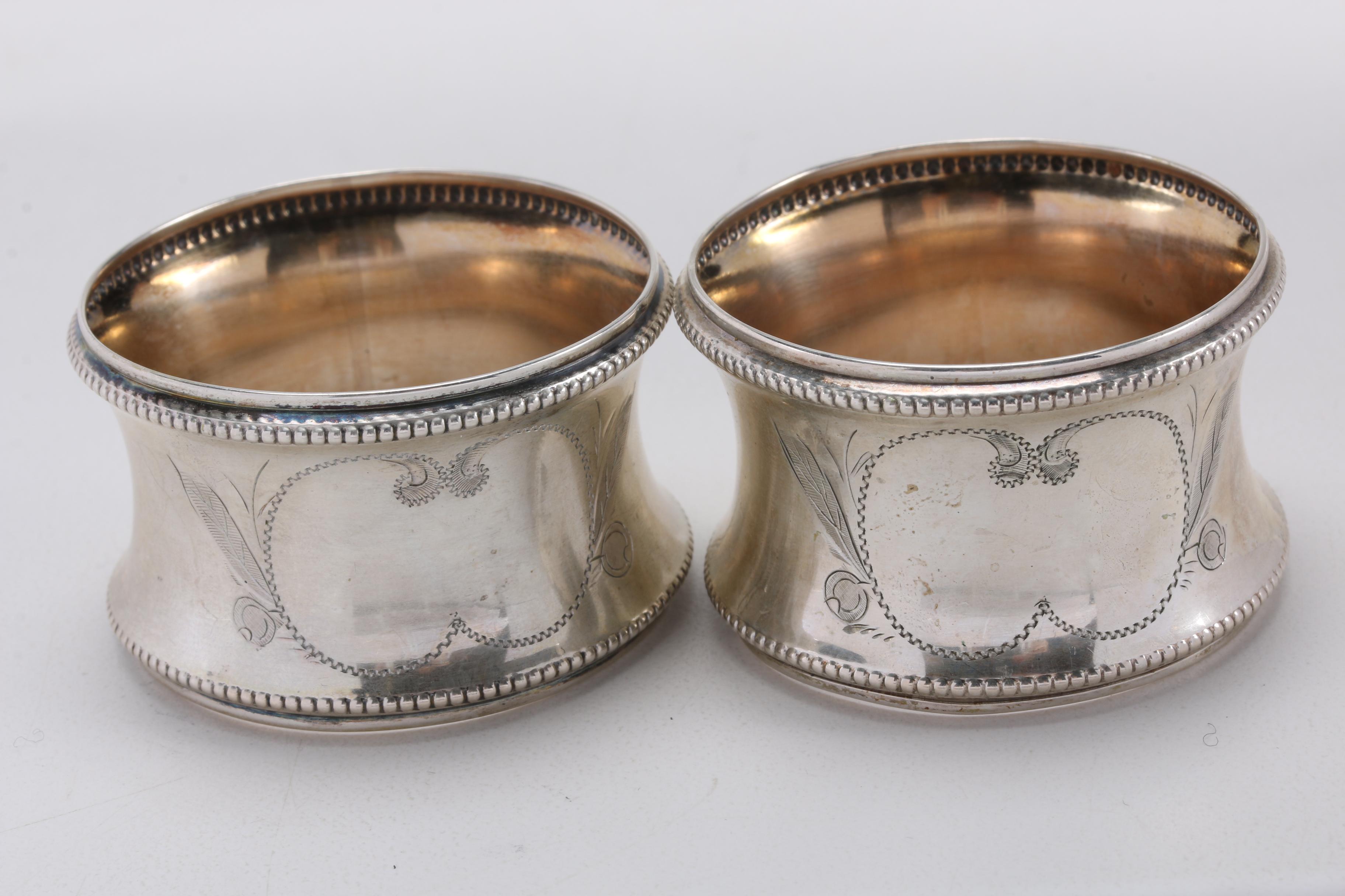 Jakob Gimminger 800 Silver Napkin Rings