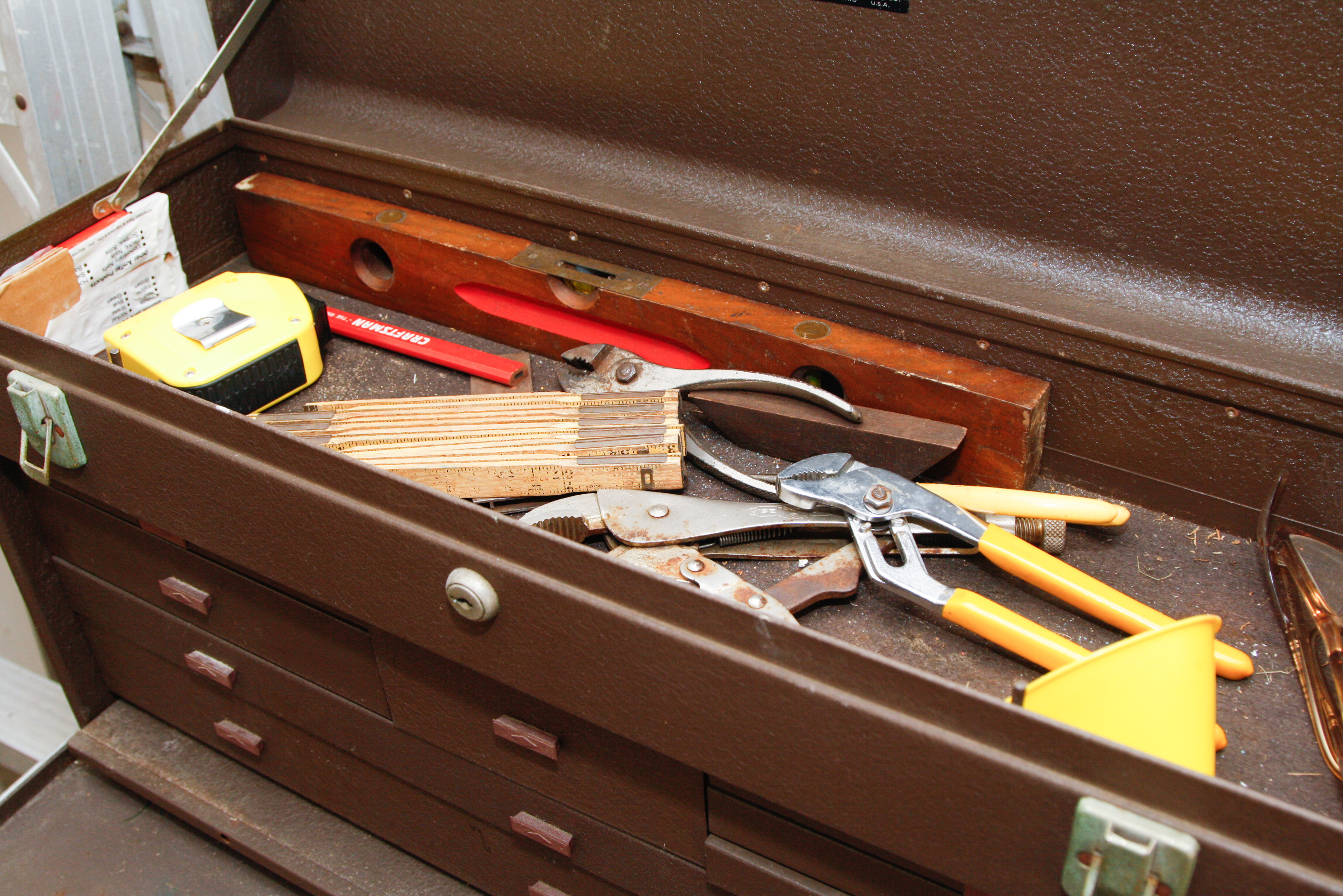 Kennedy Rolling Tool Box with Assorted Tools