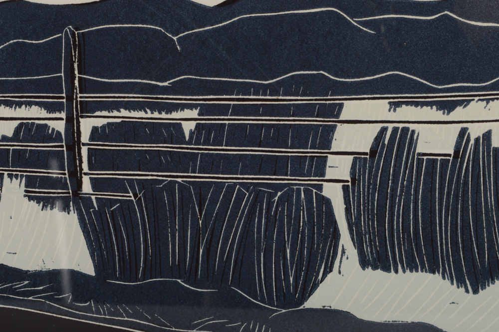 Emily Trueblood Artist's Proof Linocut Print Roadside