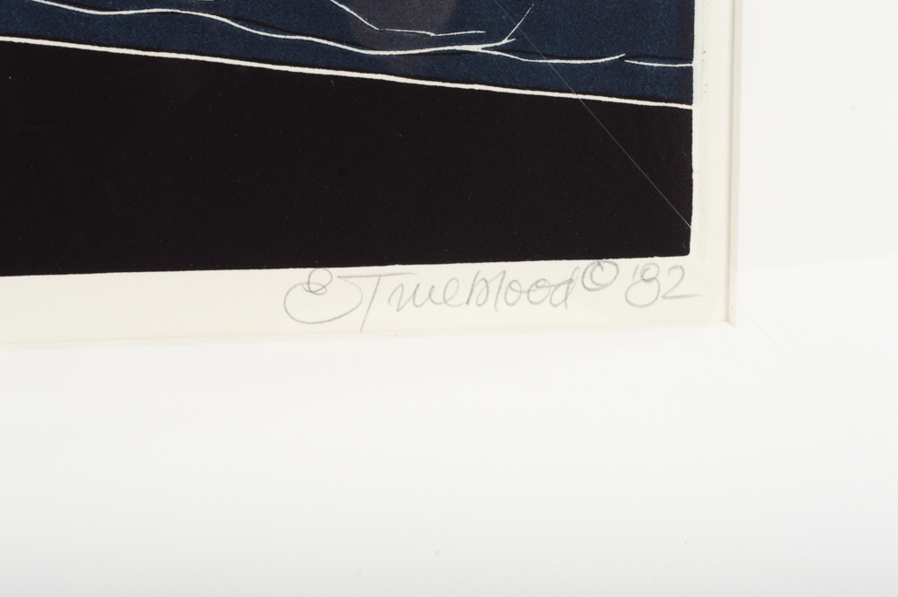 Emily Trueblood Artist's Proof Linocut Print Roadside