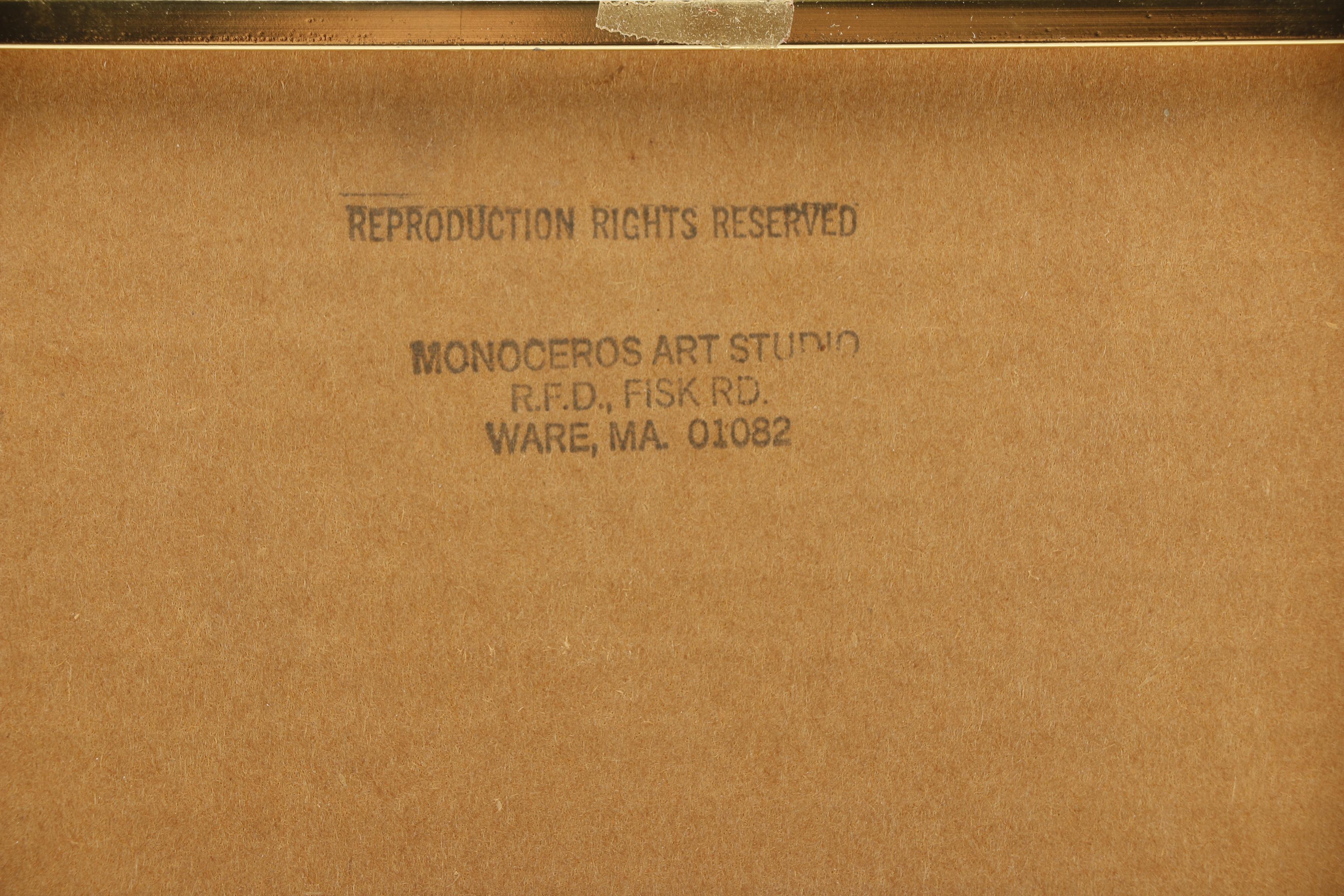 Allen Bjorkman Linoleum Prints of Mayan and East Asian Designs