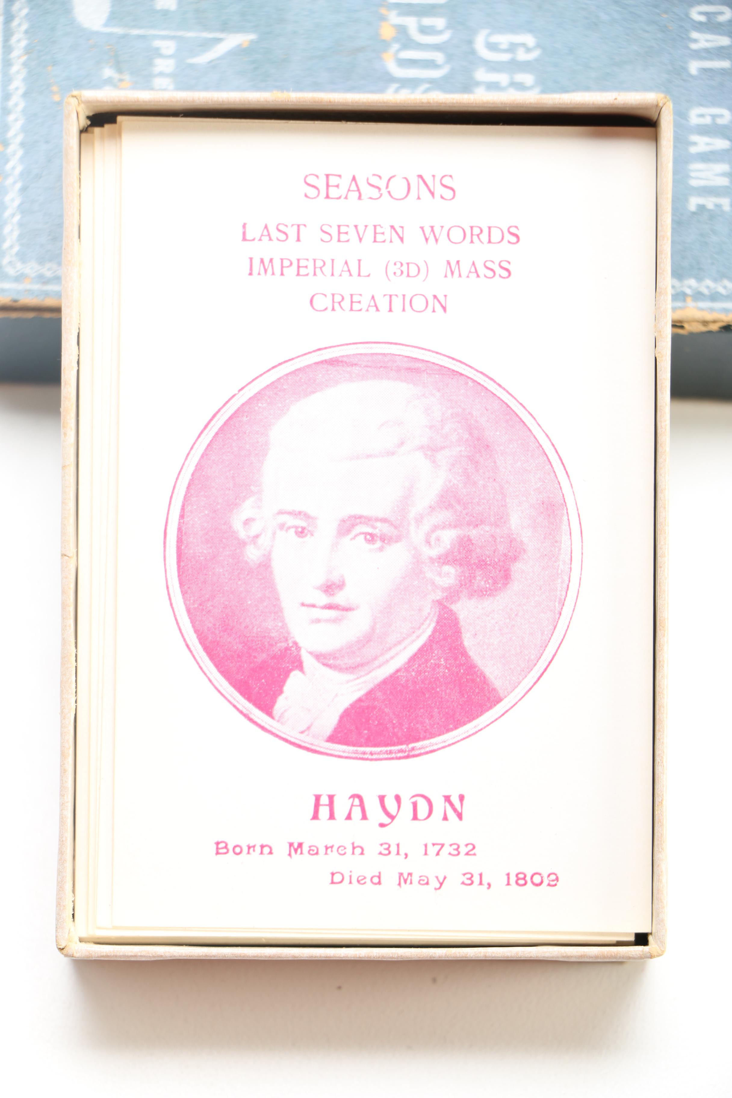 "The Great Composers" Musical Card Game