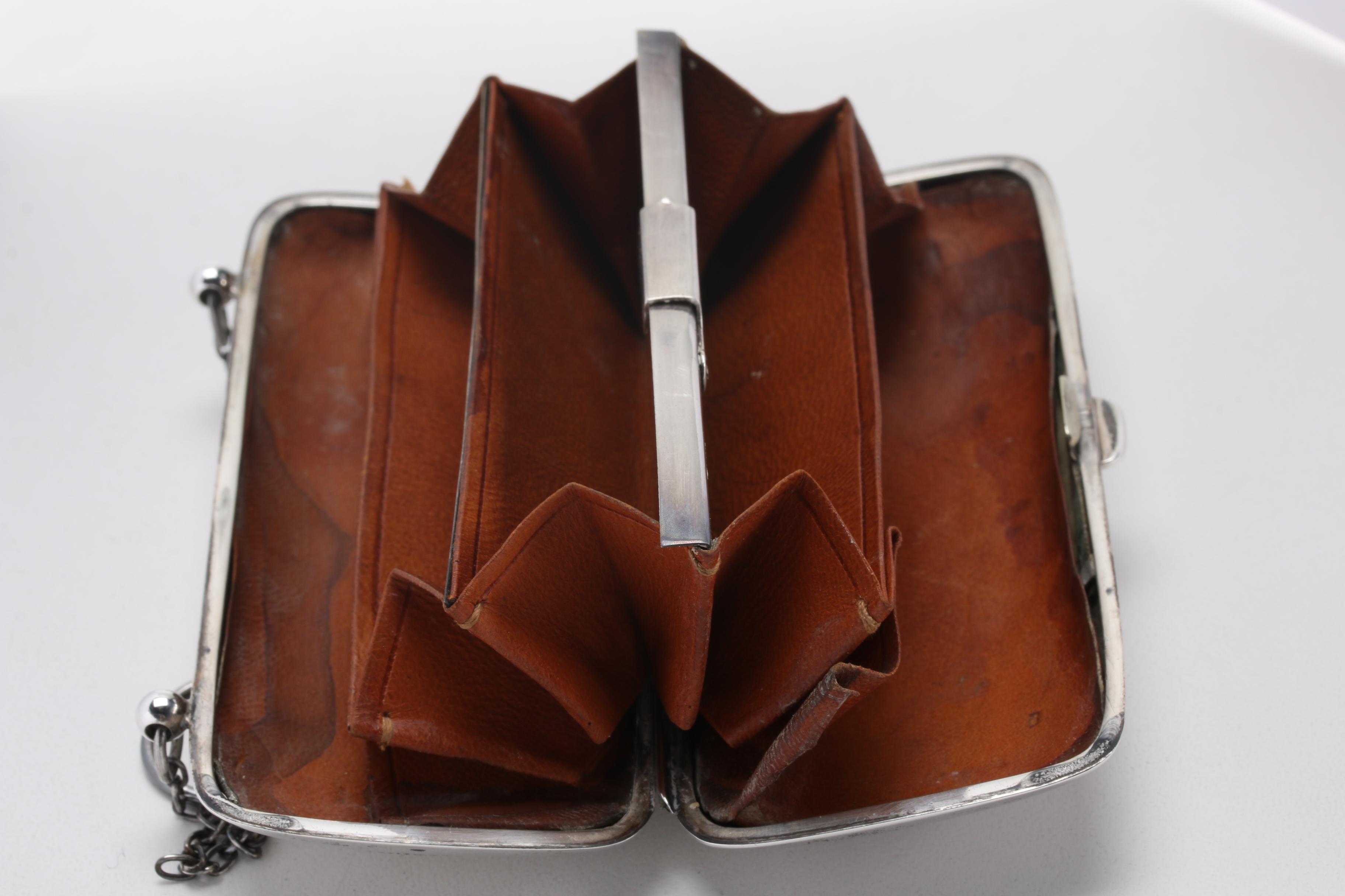 Early 20th-Century Sterling and German Silver Coin Purses