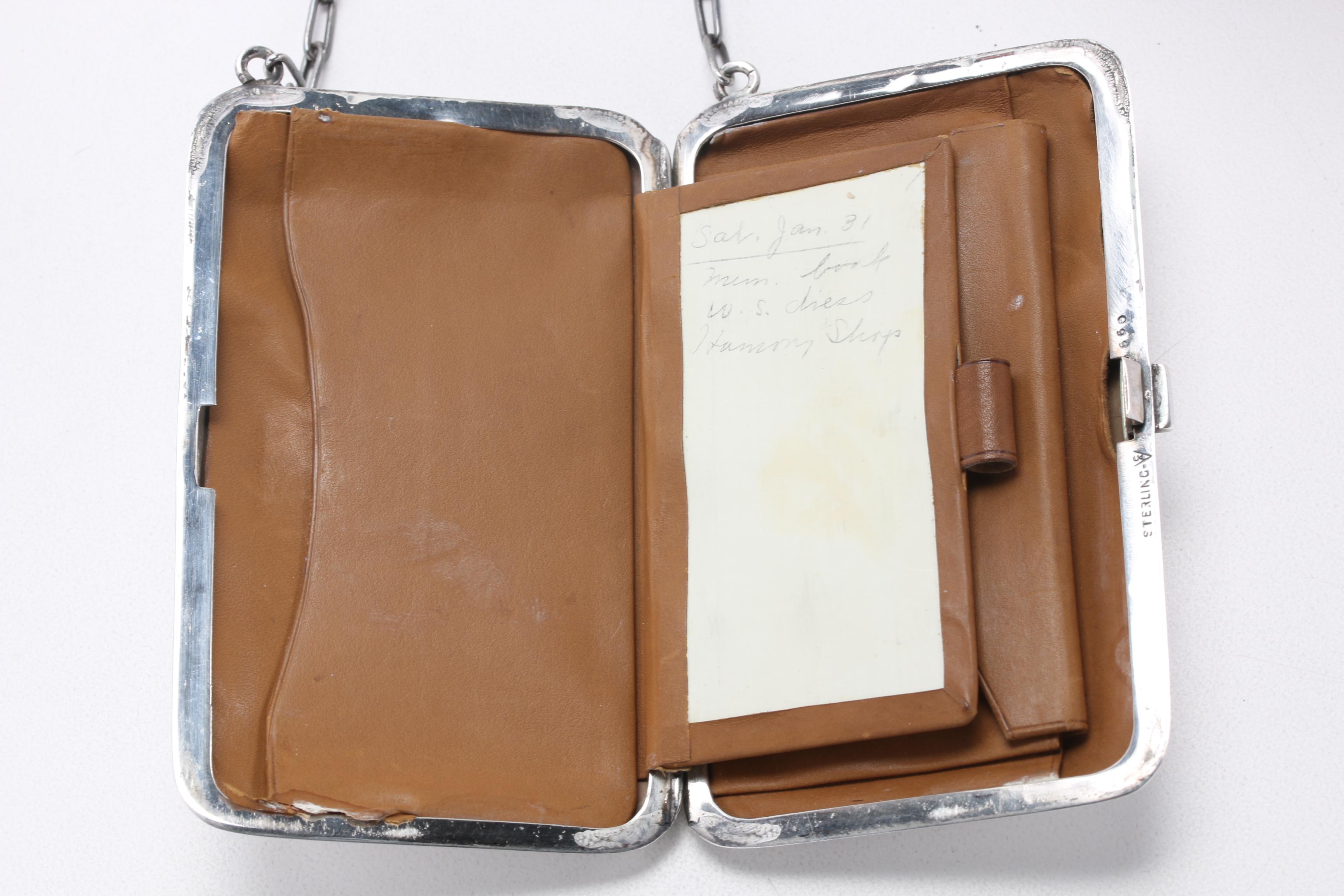 Early 20th-Century Sterling and German Silver Coin Purses