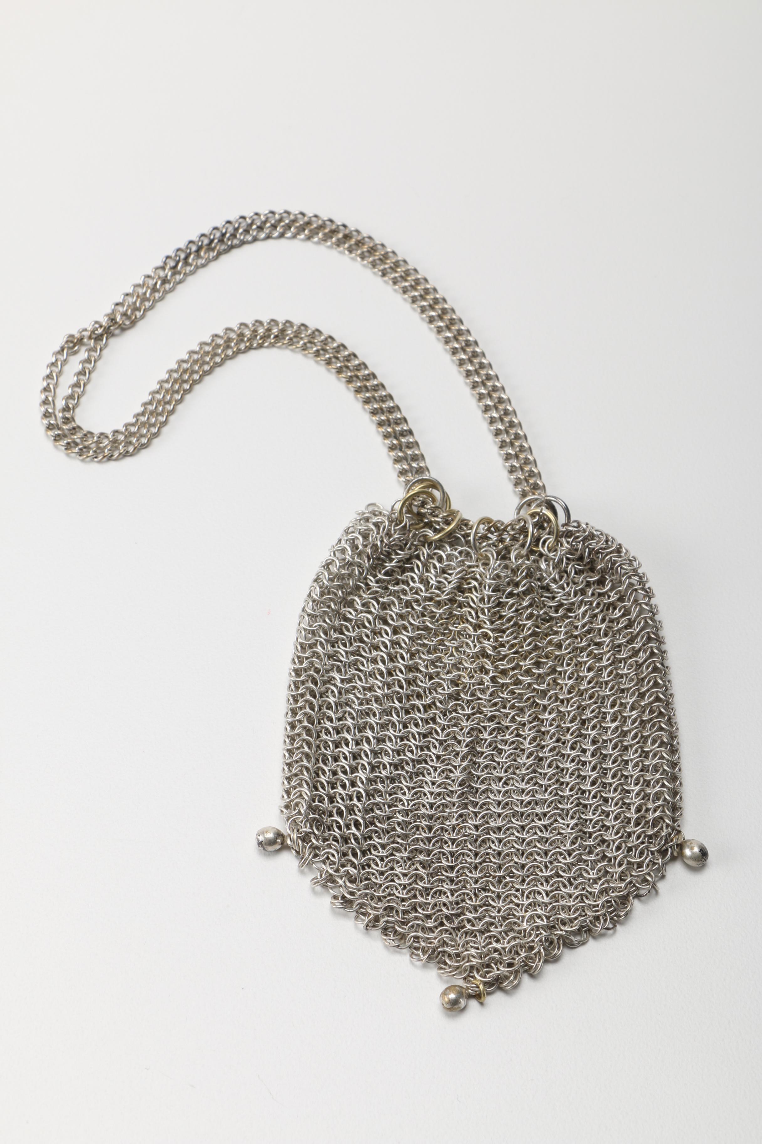 Five Vintage Chain Mail Coin Purses