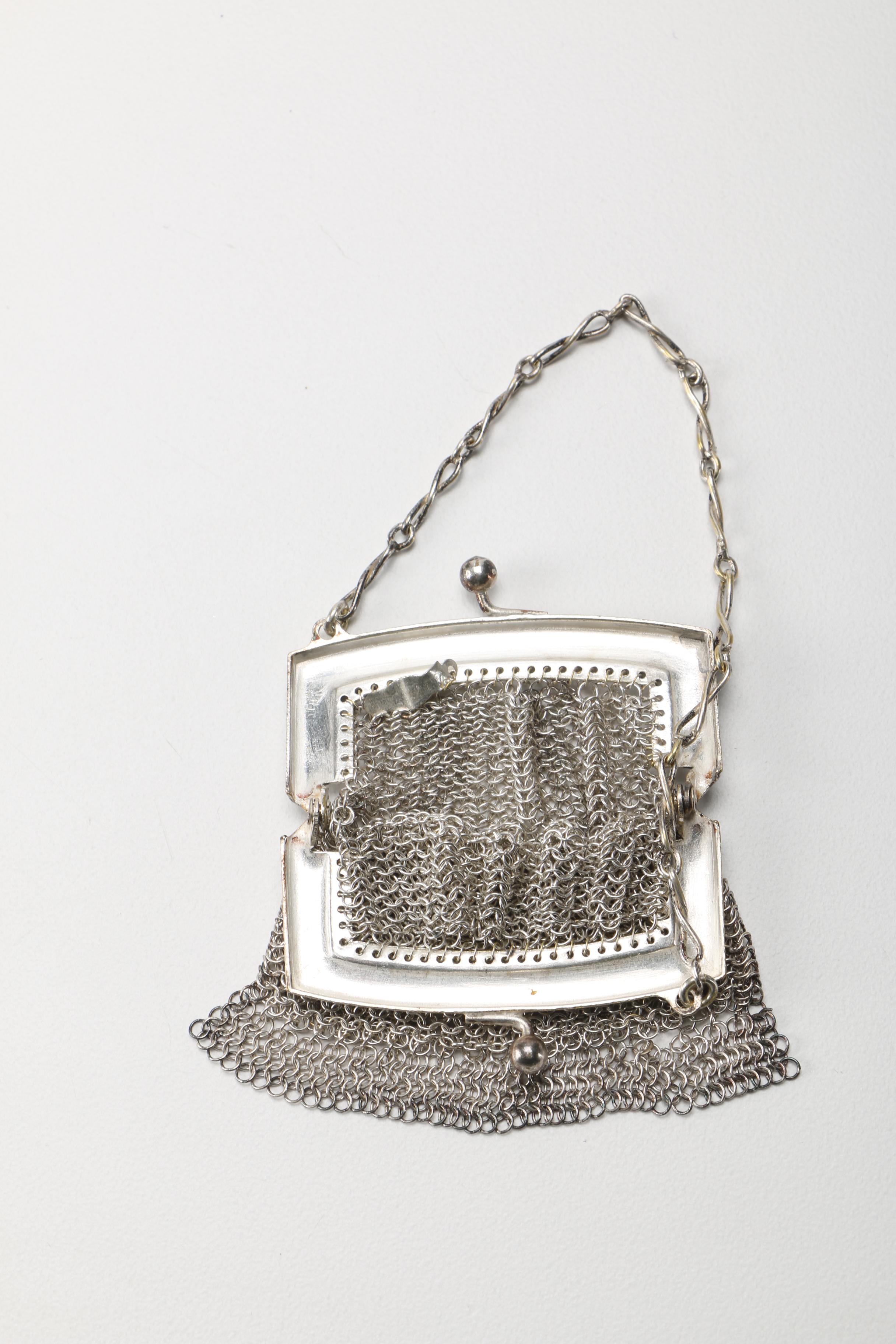 Five Vintage Chain Mail Coin Purses