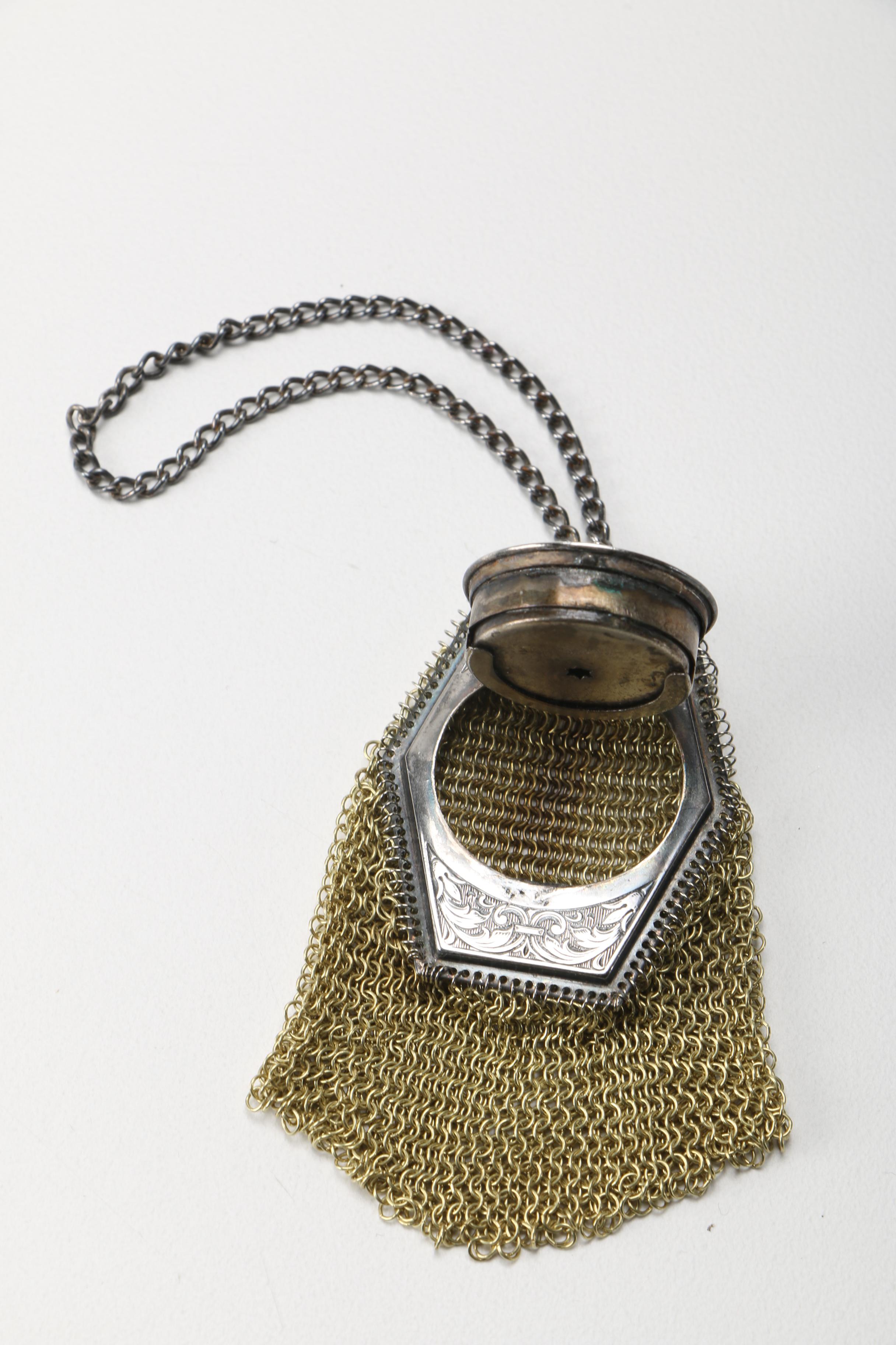 Five Vintage Chain Mail Coin Purses