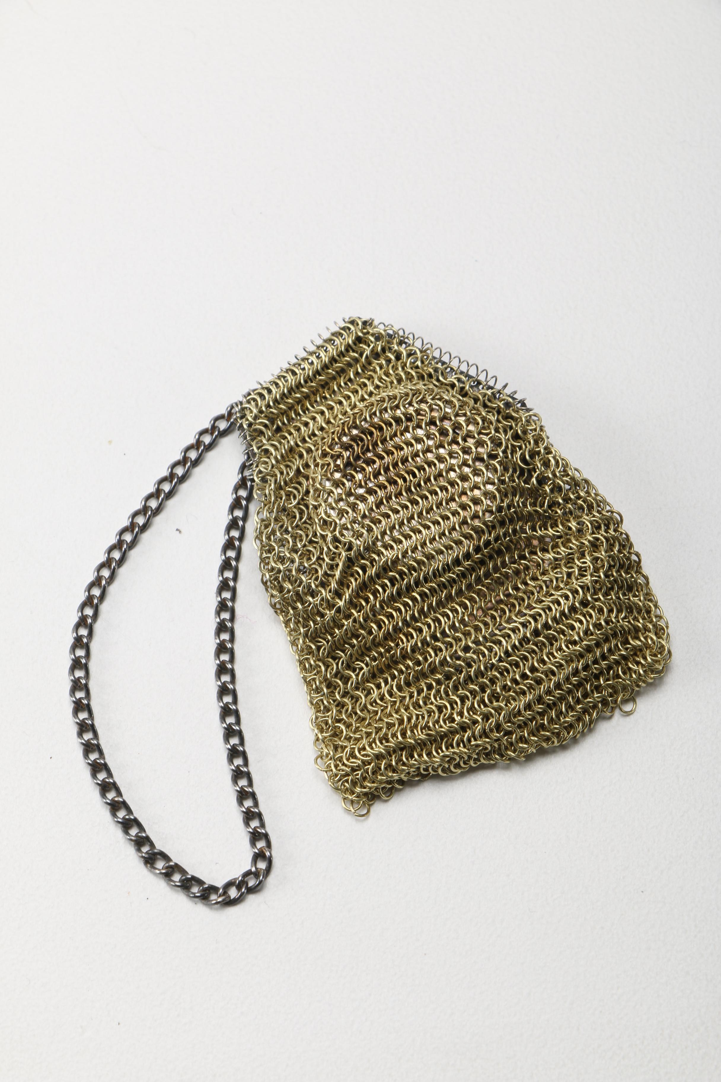 Five Vintage Chain Mail Coin Purses