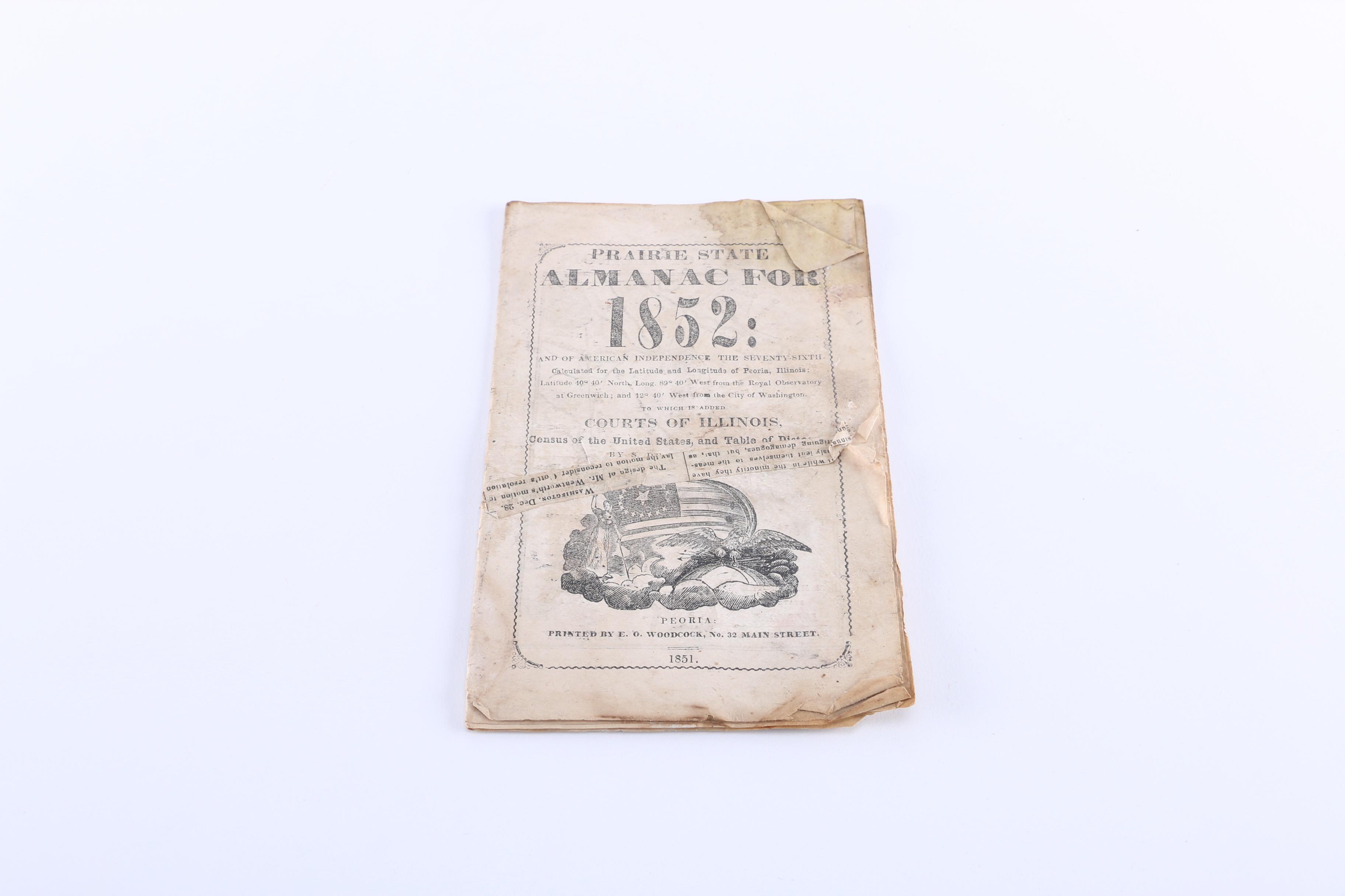 Antique Almanacs and "Bible Stories and Pictures" Book