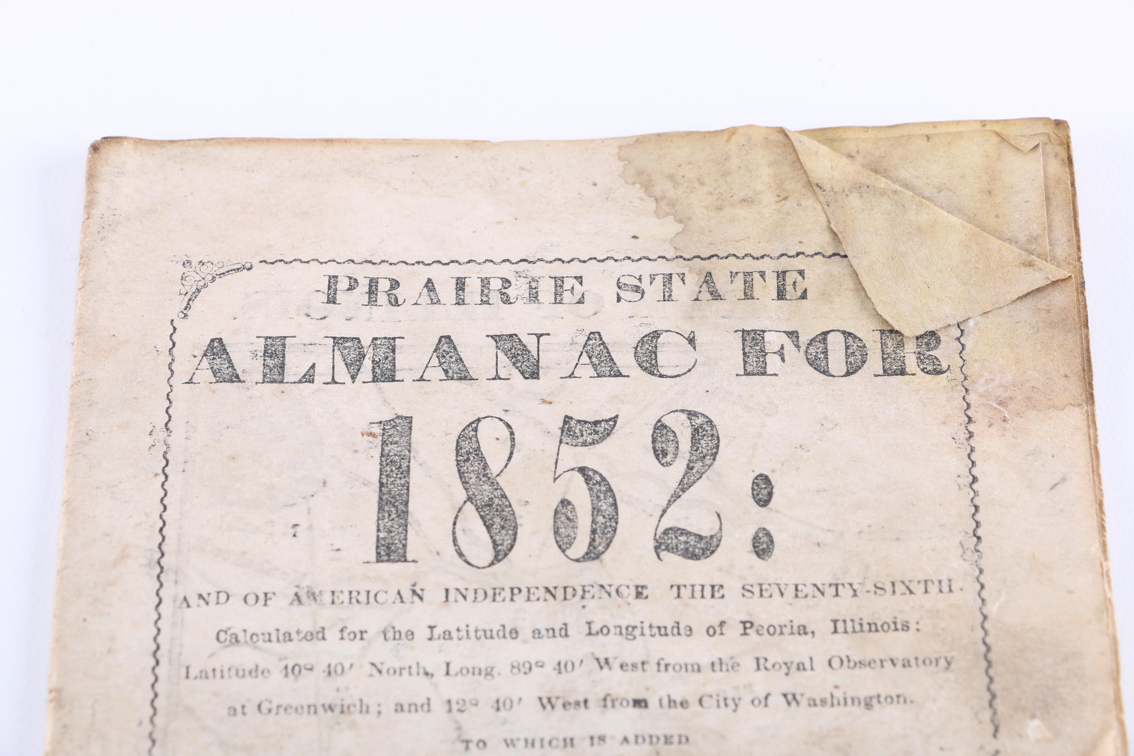 Antique Almanacs and "Bible Stories and Pictures" Book