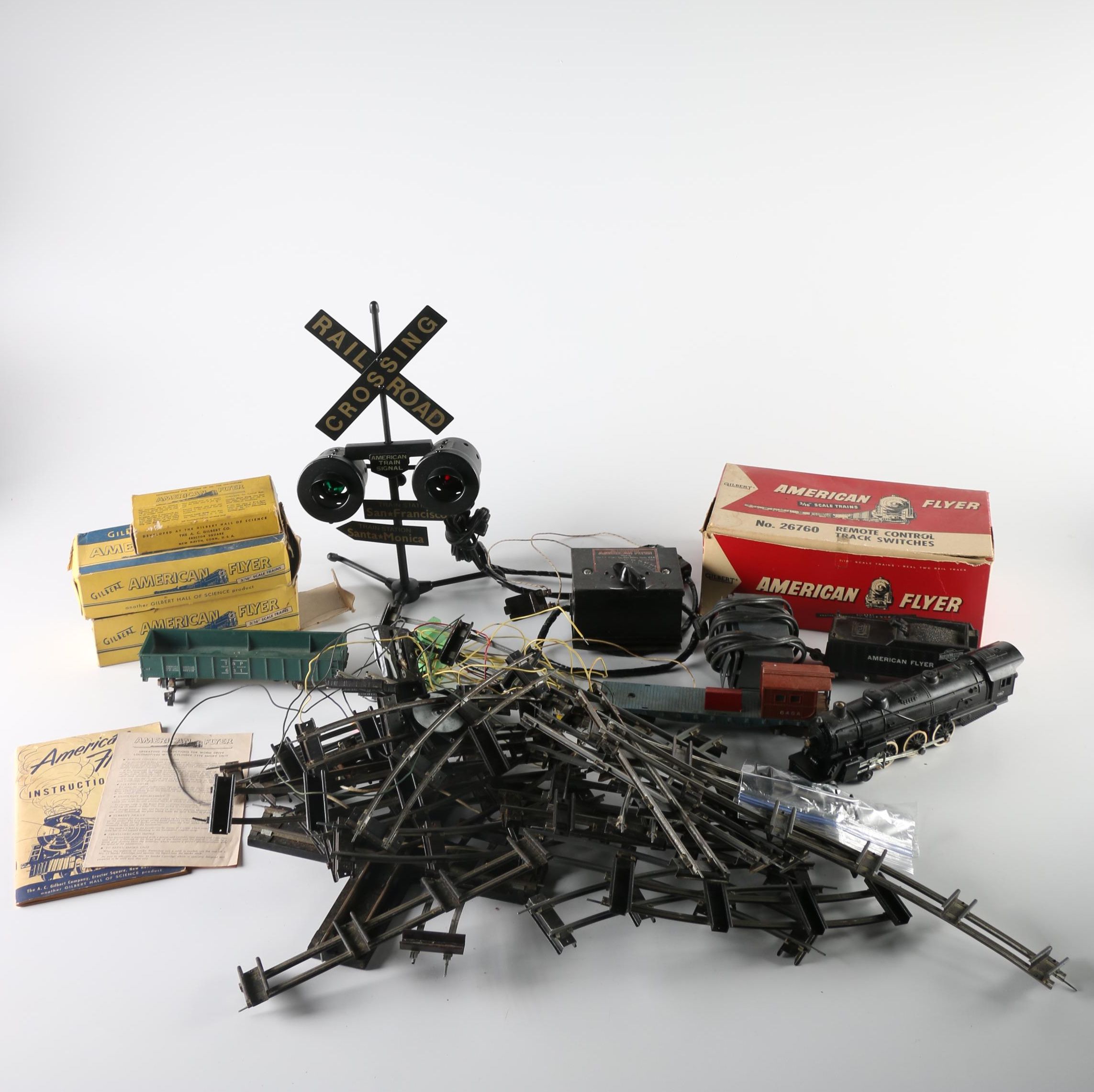 Vintage "American Flyer" 3/16" Train Set and Packaging