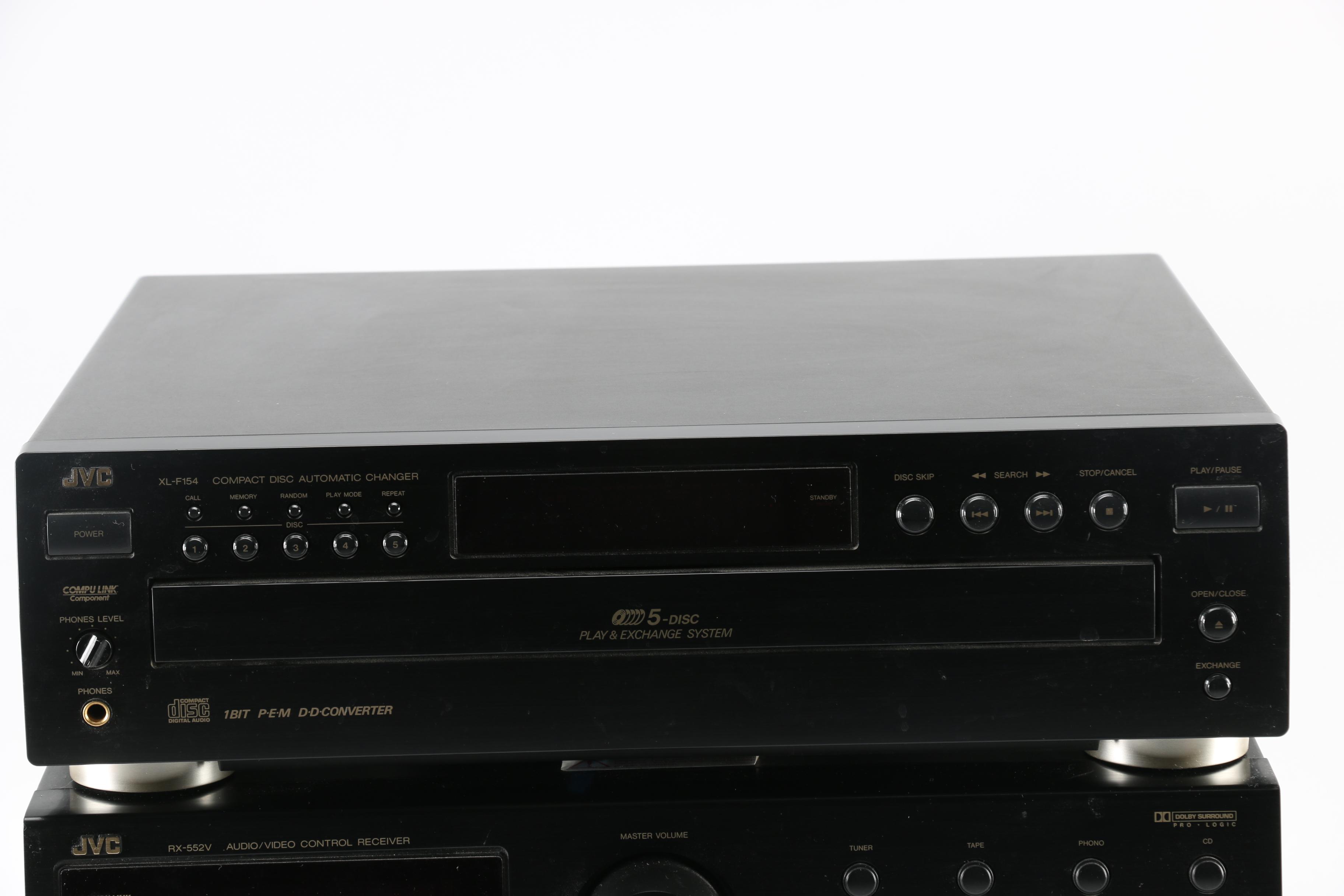 JVC Receiver, CD Changer and Cassette Player