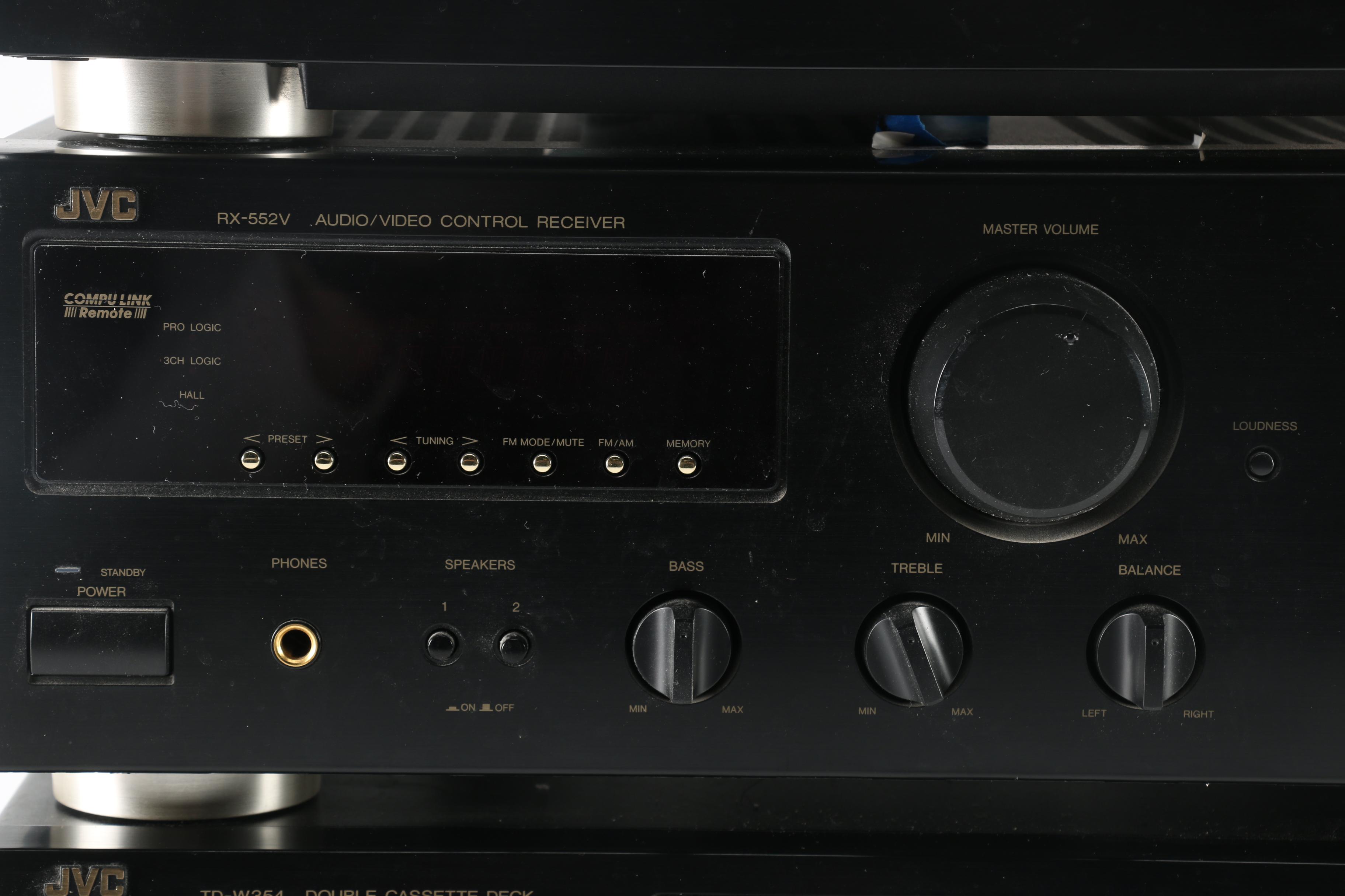 JVC Receiver, CD Changer and Cassette Player