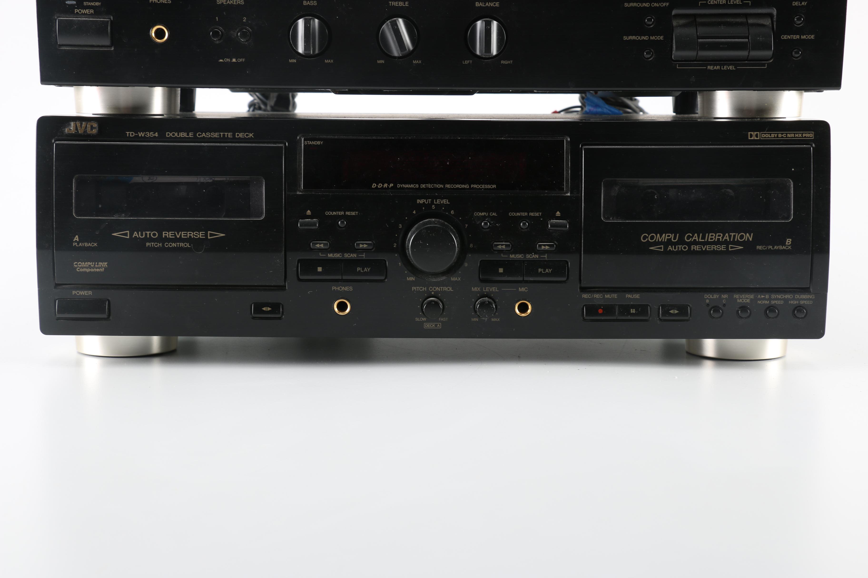 JVC Receiver, CD Changer and Cassette Player