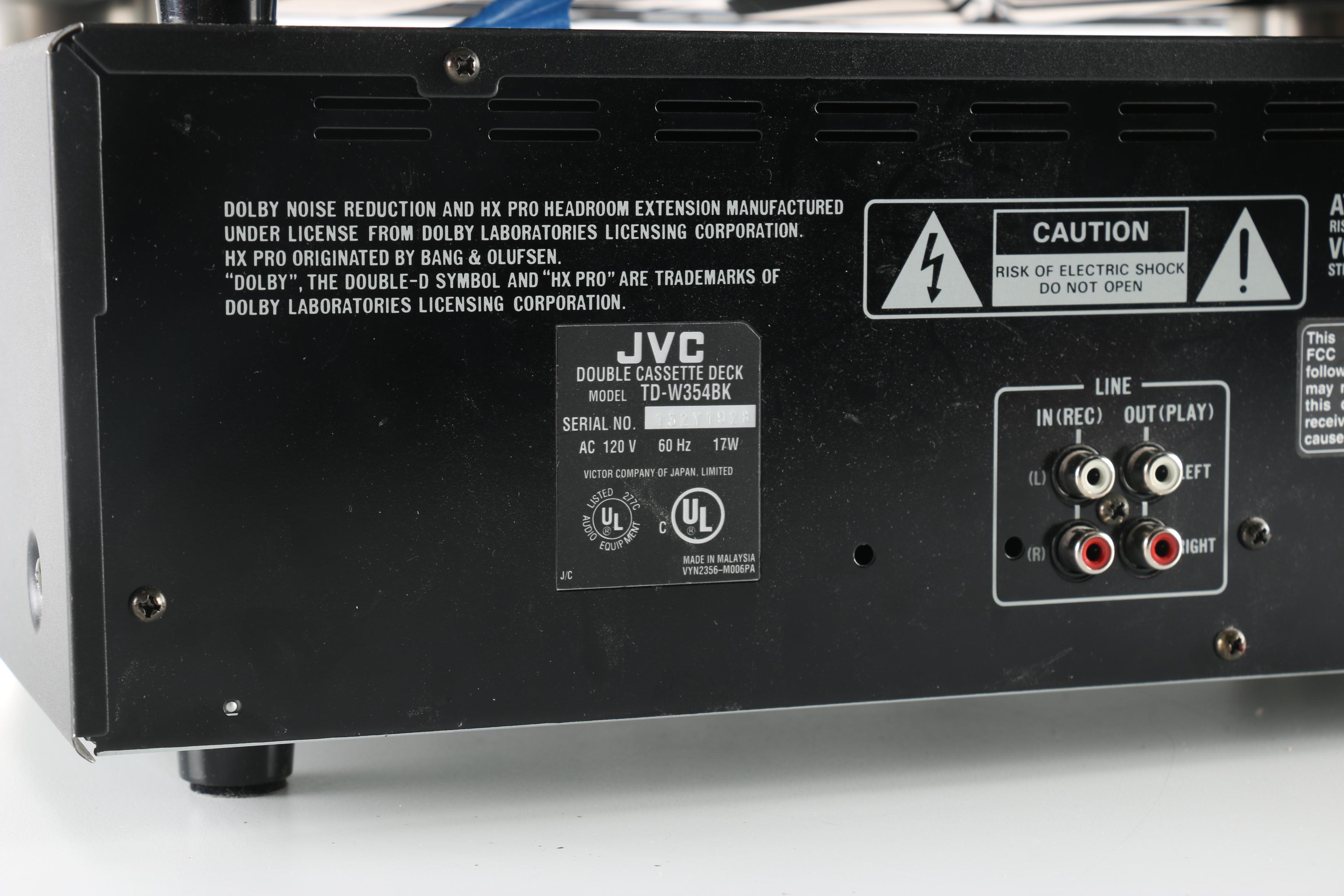 JVC Receiver, CD Changer and Cassette Player