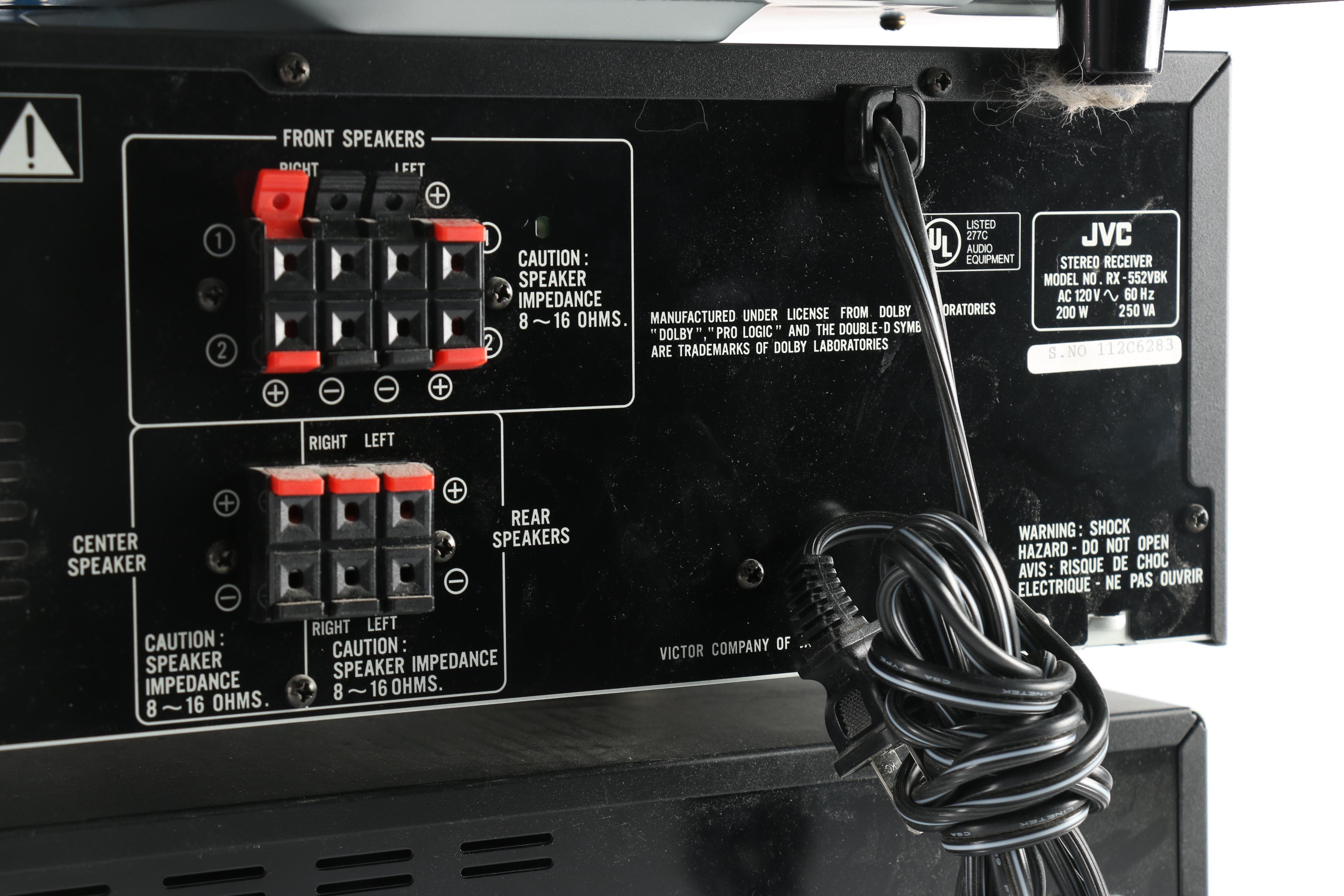 JVC Receiver, CD Changer and Cassette Player